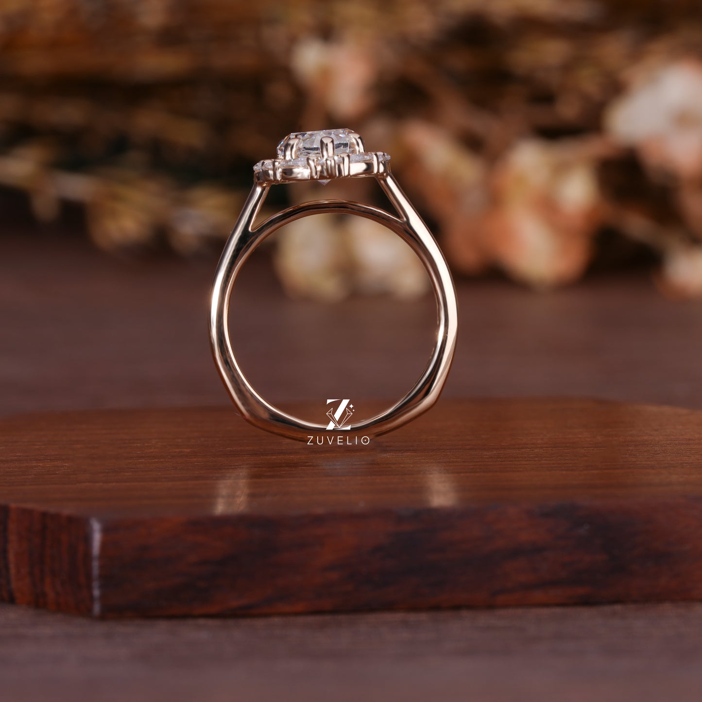 Halo Marquise Engagement Ring