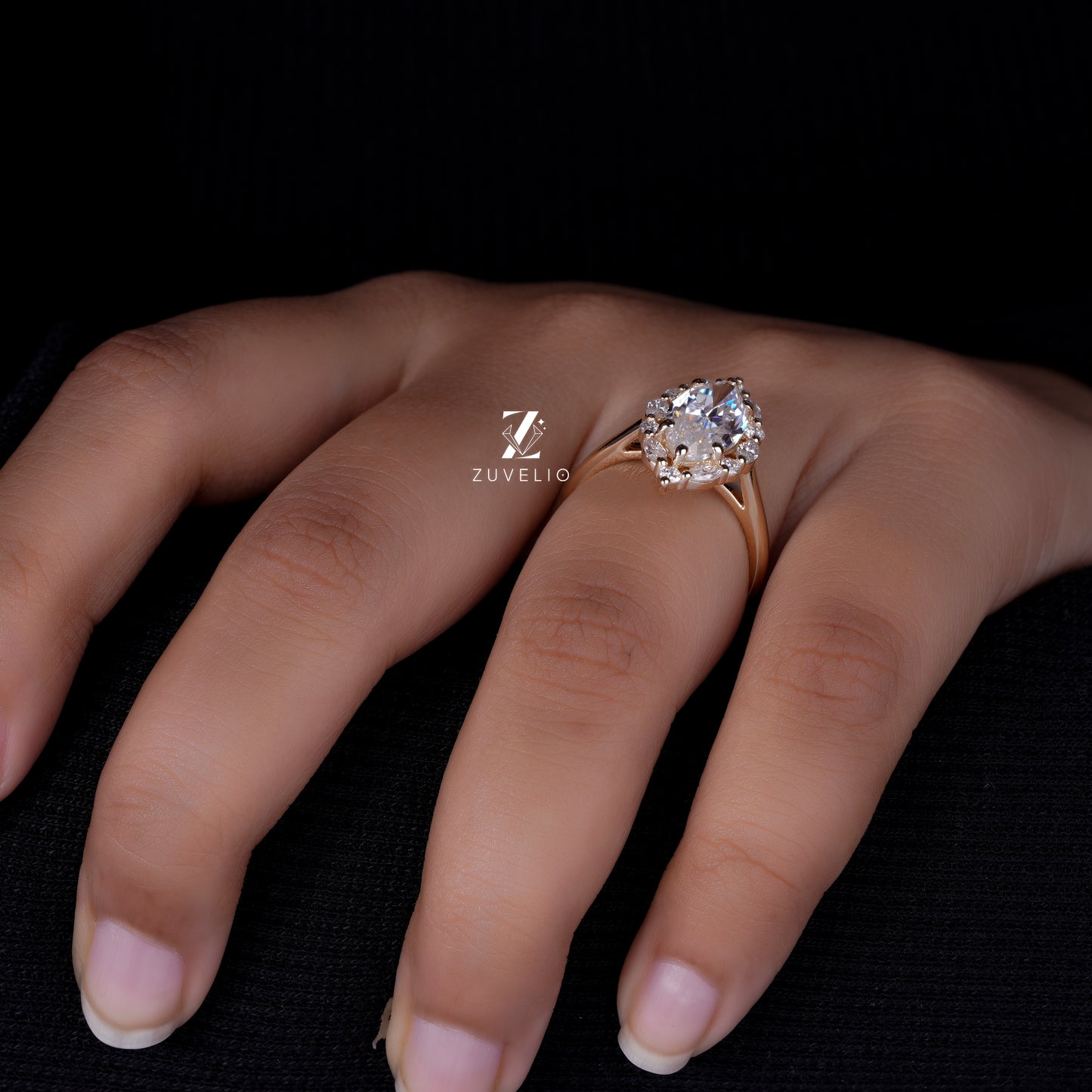 Halo Marquise Engagement Ring