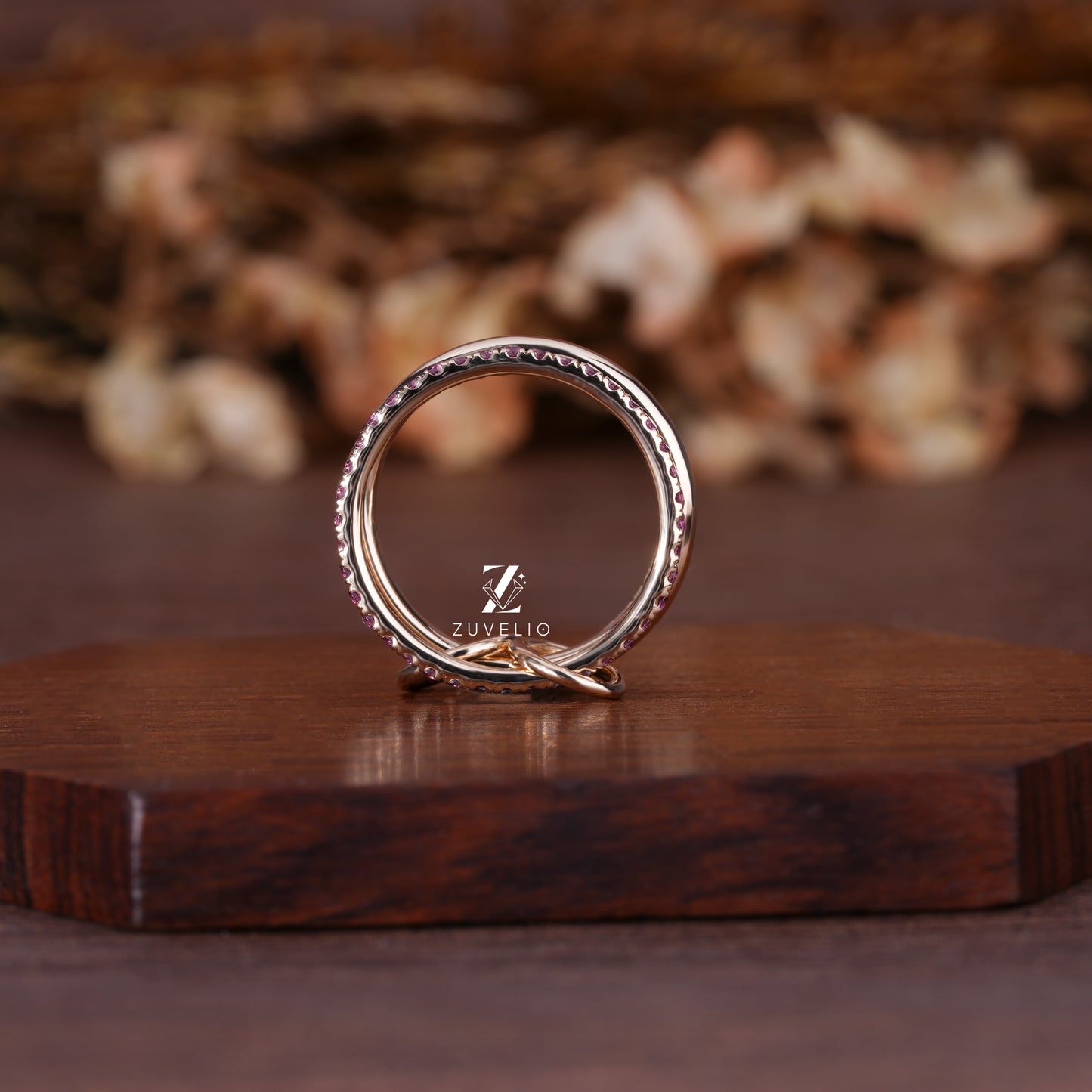 Interlocking Triplet Wedding Band