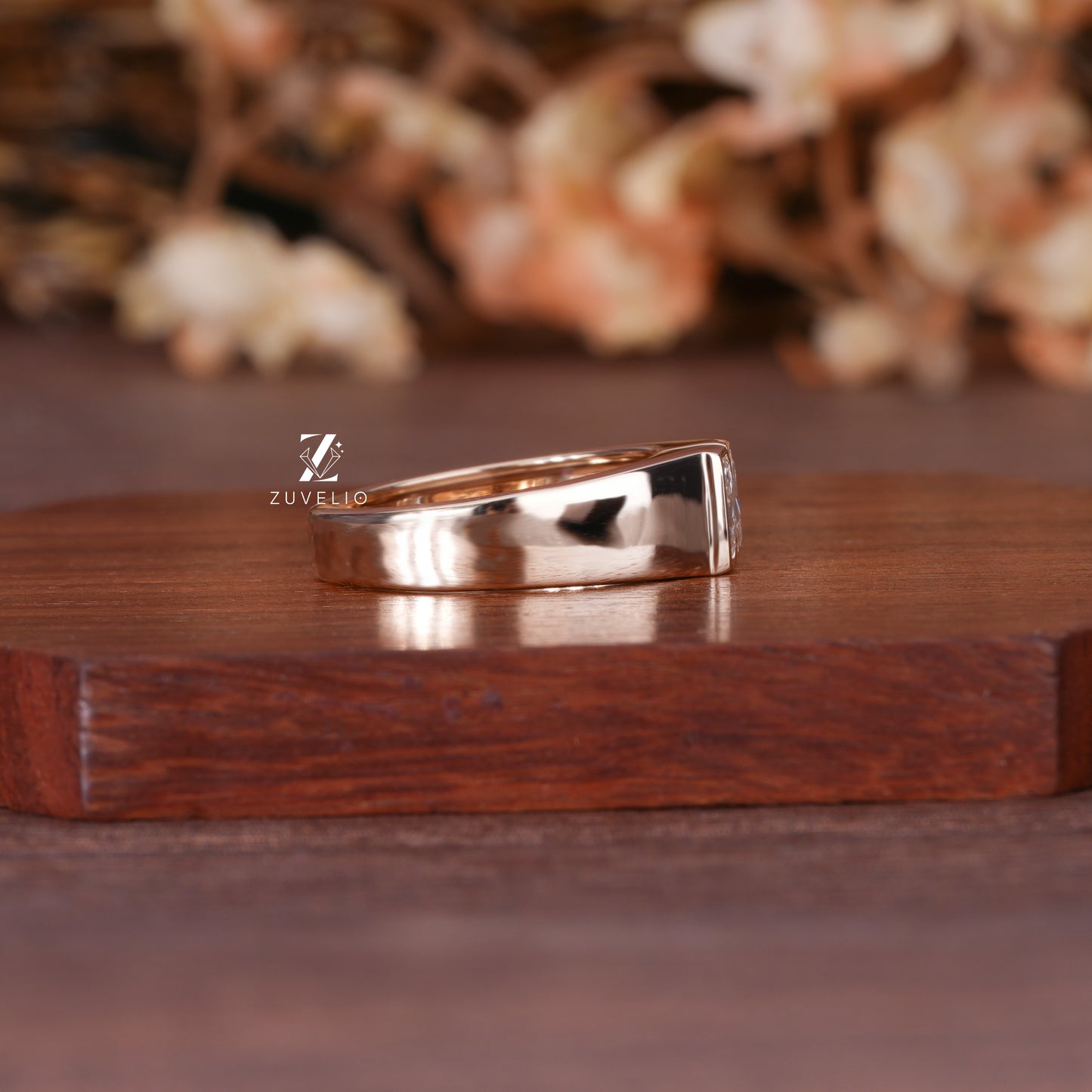 Rose Gold Alphabet Ring