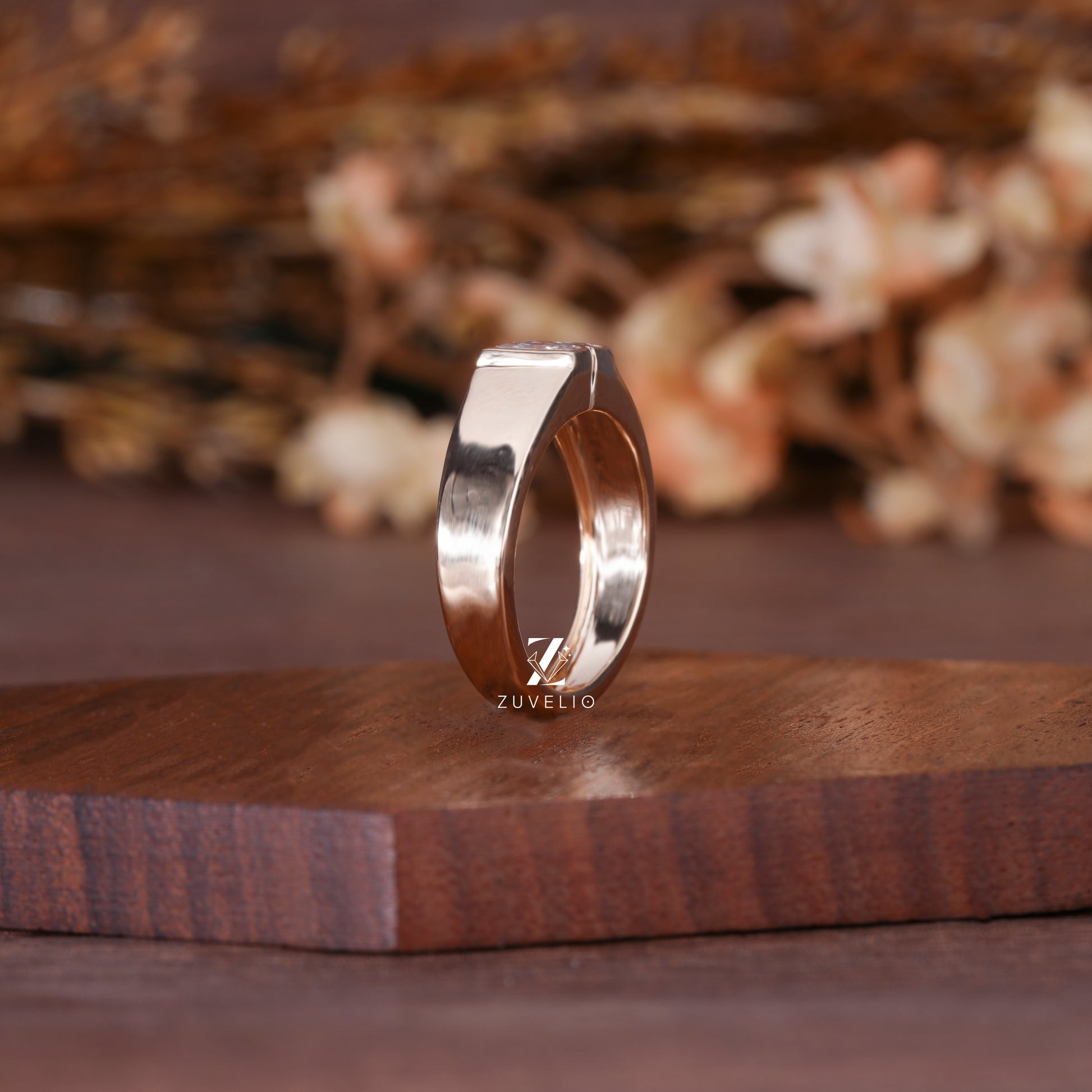 Lab Grown Diamond Band in Rose Gold