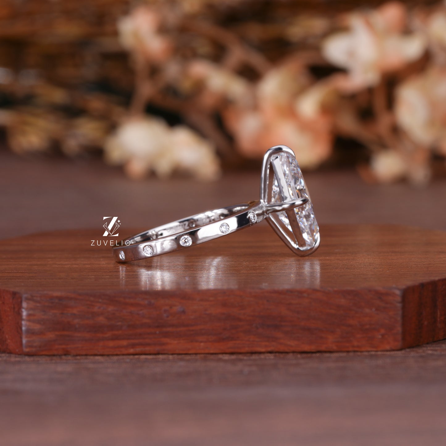 East West Lab Diamond Ring