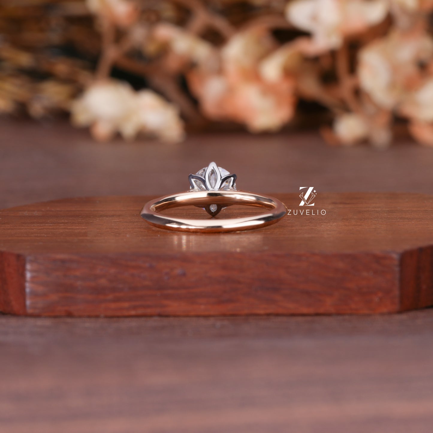 Round Moissanite Solitaire Ring