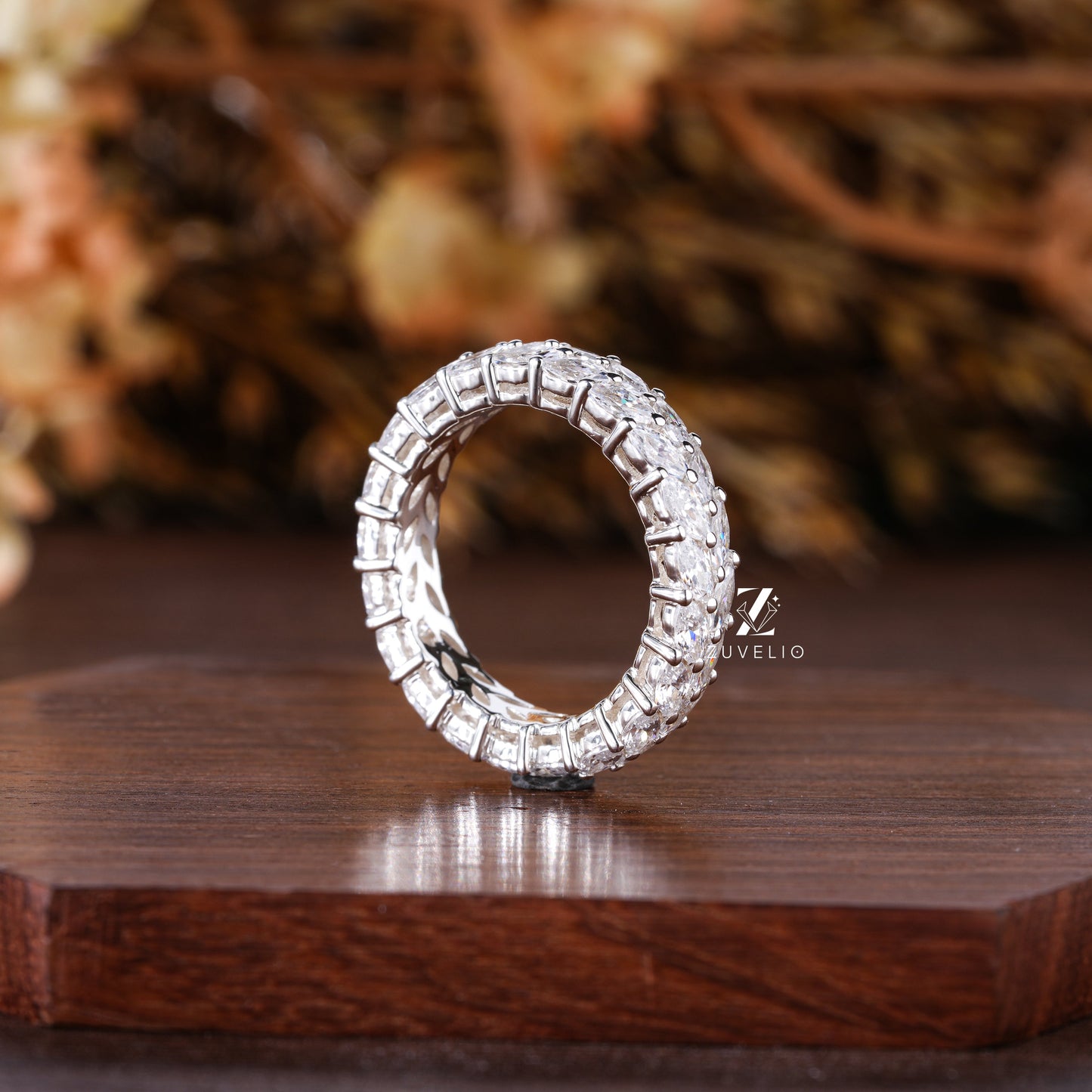 Marquise Cut Parallel Ring - Zuvelio.com