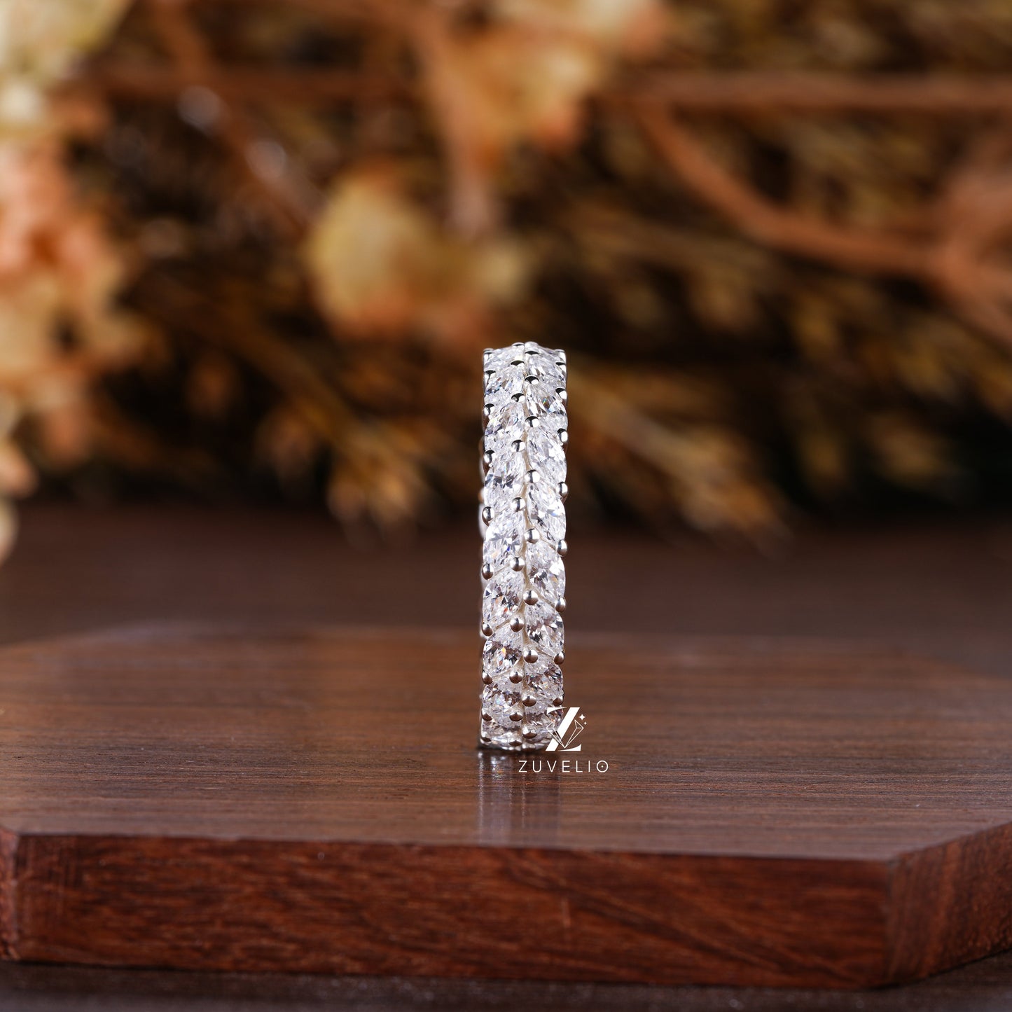 Marquise Cut Parallel Ring - Zuvelio.com