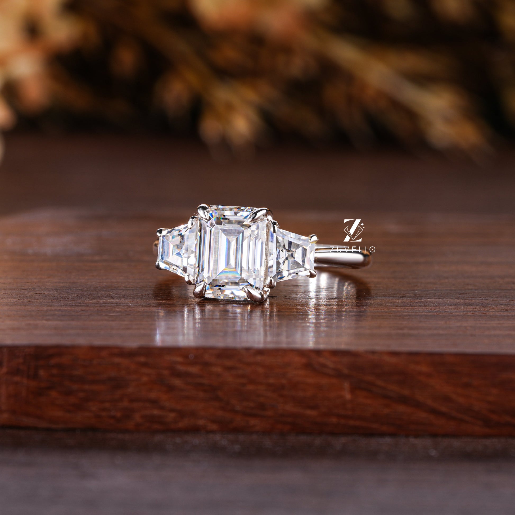 Trilogy Emerald Ring - Zuvelio.com