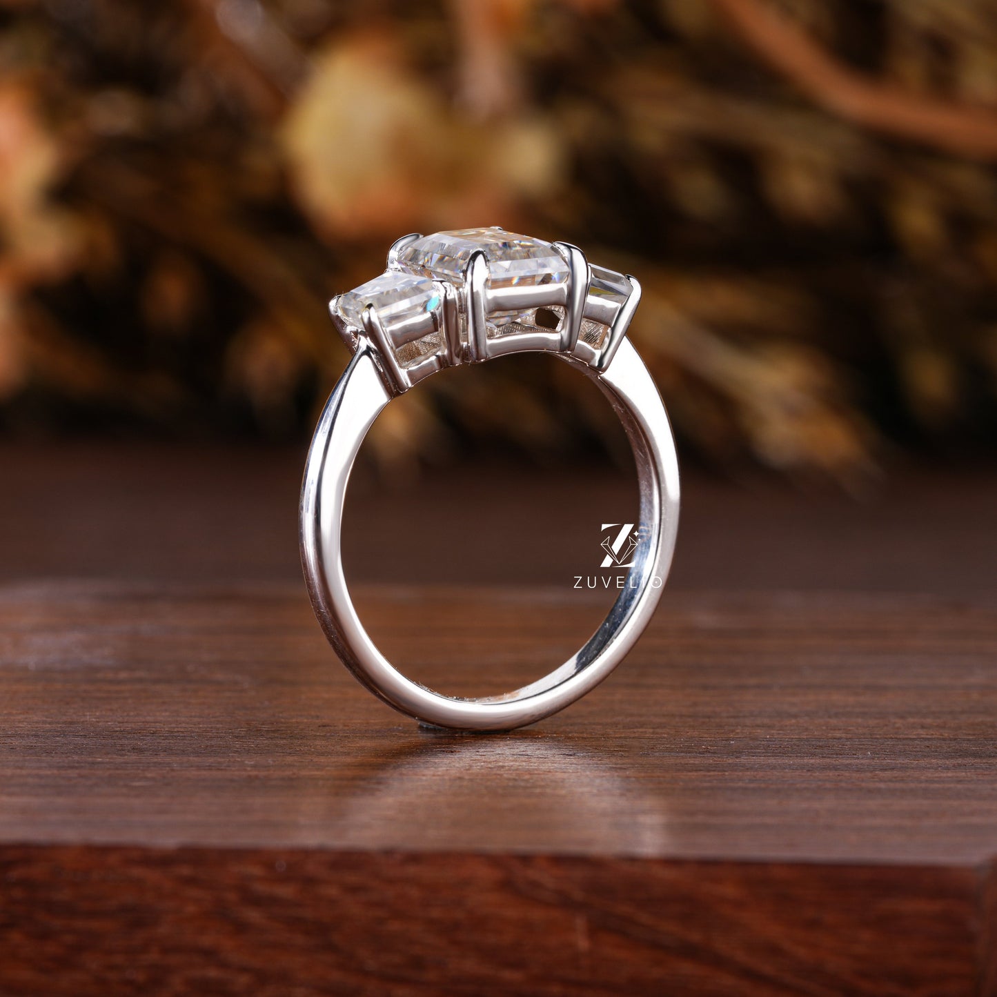 Trilogy Emerald Ring - Zuvelio.com
