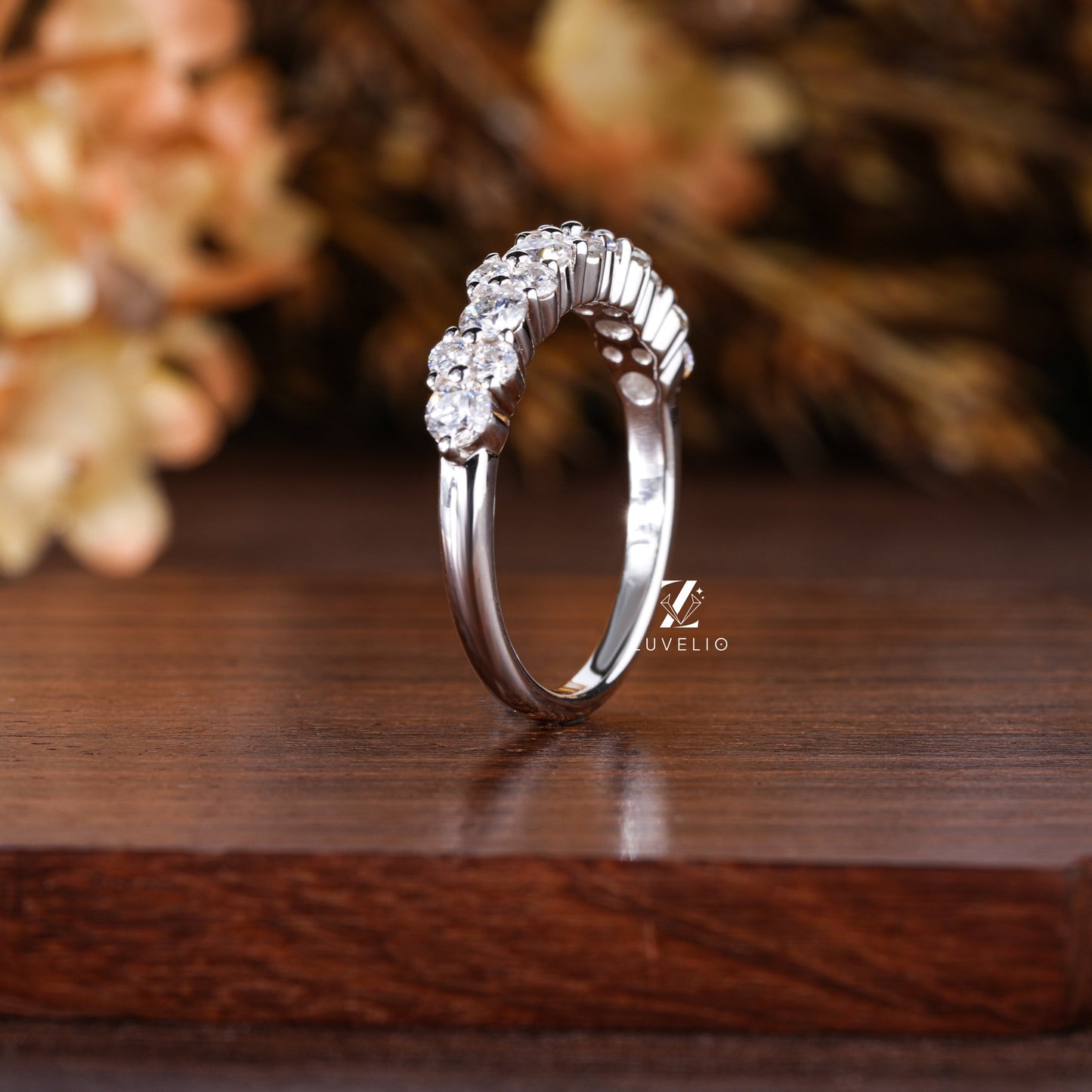 2.60 MM Round Moissanite Band - Zuvelio.com