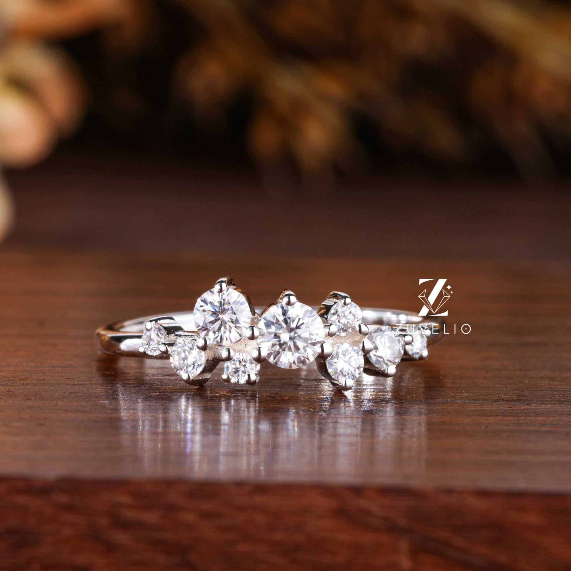 Cute Small Moissanite Ring - Zuvelio.com