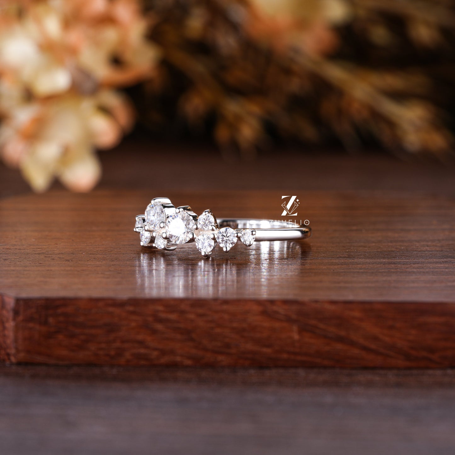 Cute Small Moissanite Ring - Zuvelio.com