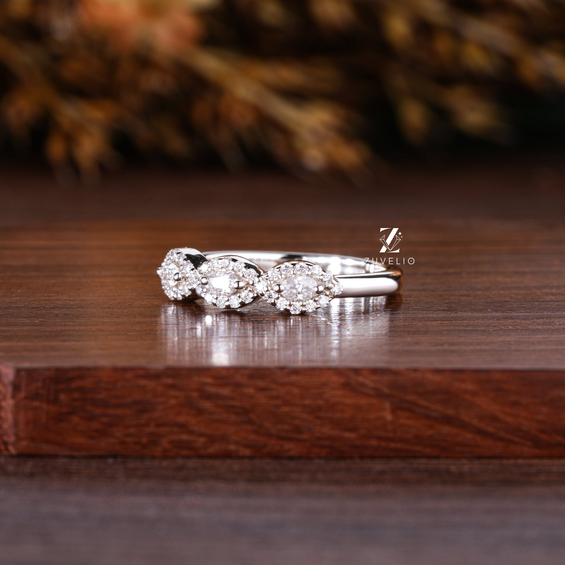 Marquise Round Shape Ring - Zuvelio.com