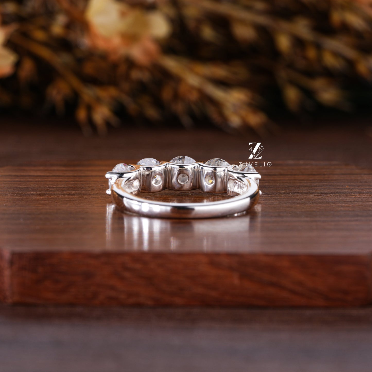5 Stone Moissanite Ring - Zuvelio.com