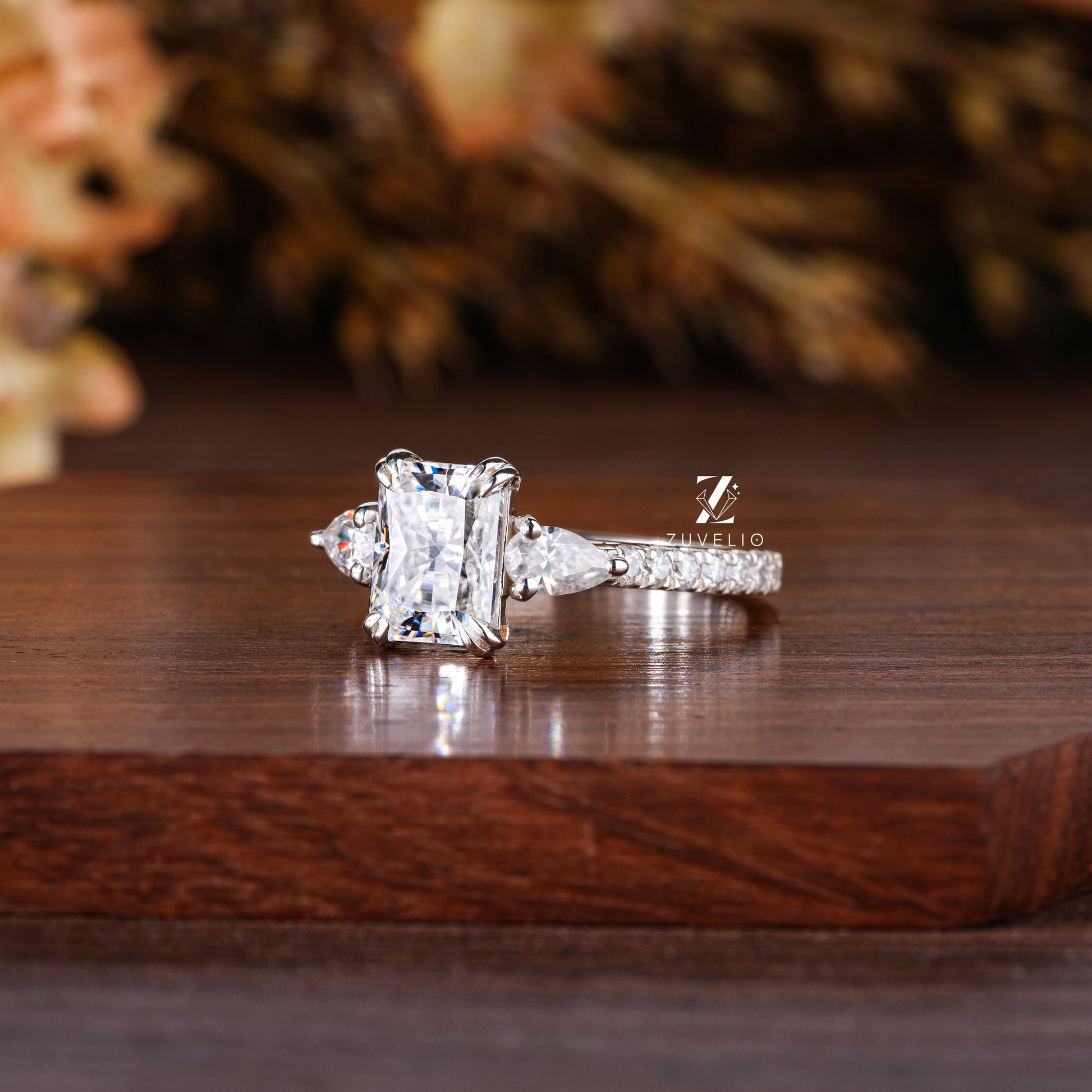 Radiant Moissanite Ring - Zuvelio.com
