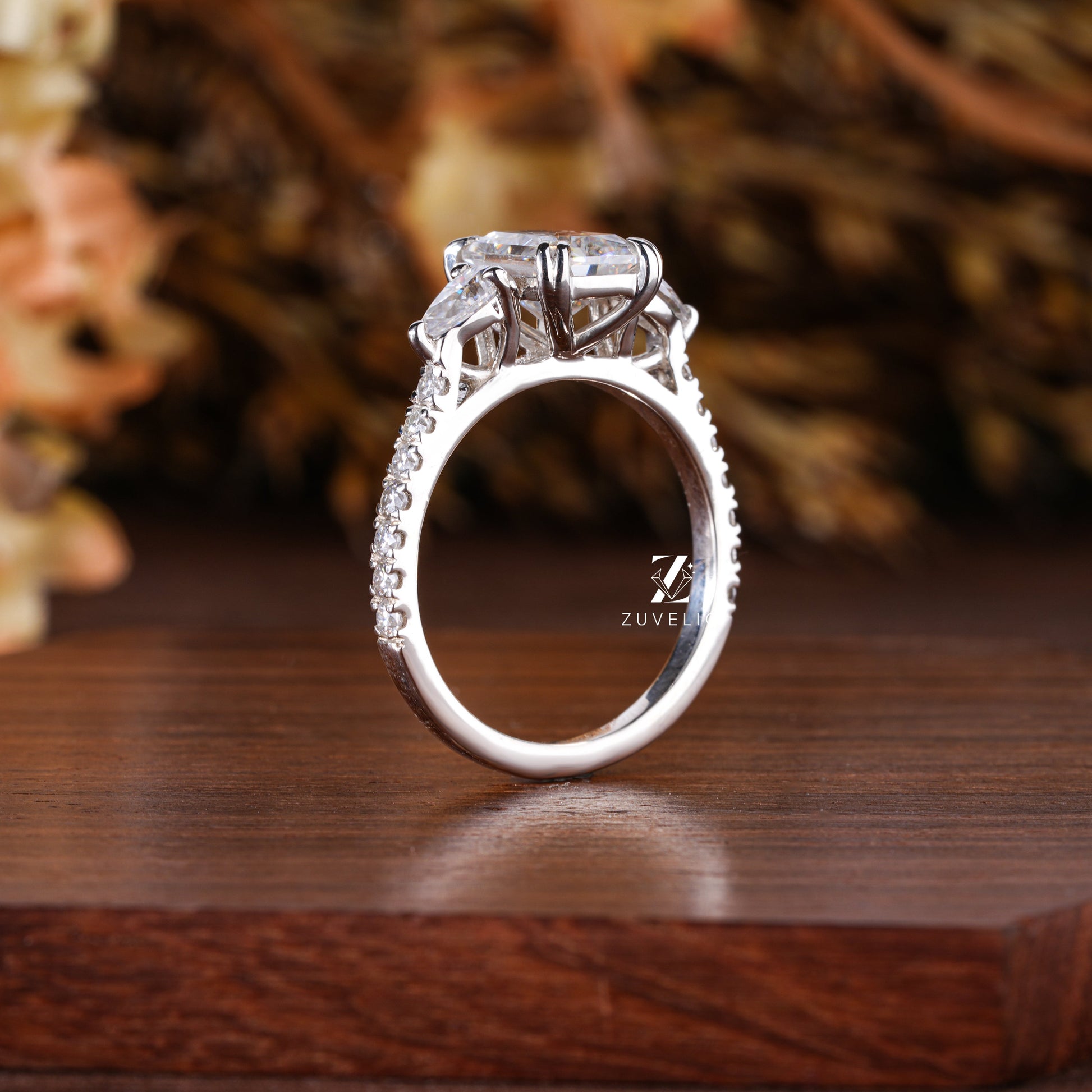 Radiant Moissanite Ring - Zuvelio.com