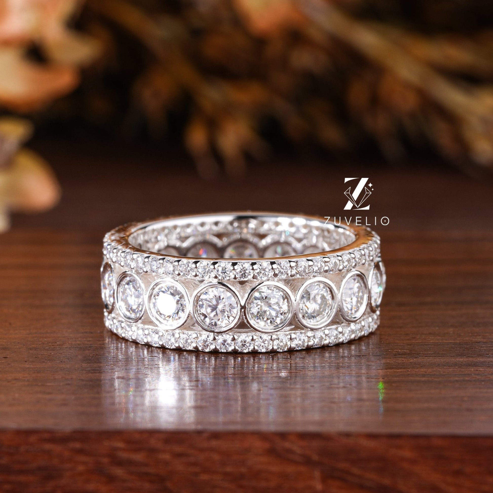Double Halo Style Ring - Zuvelio.com