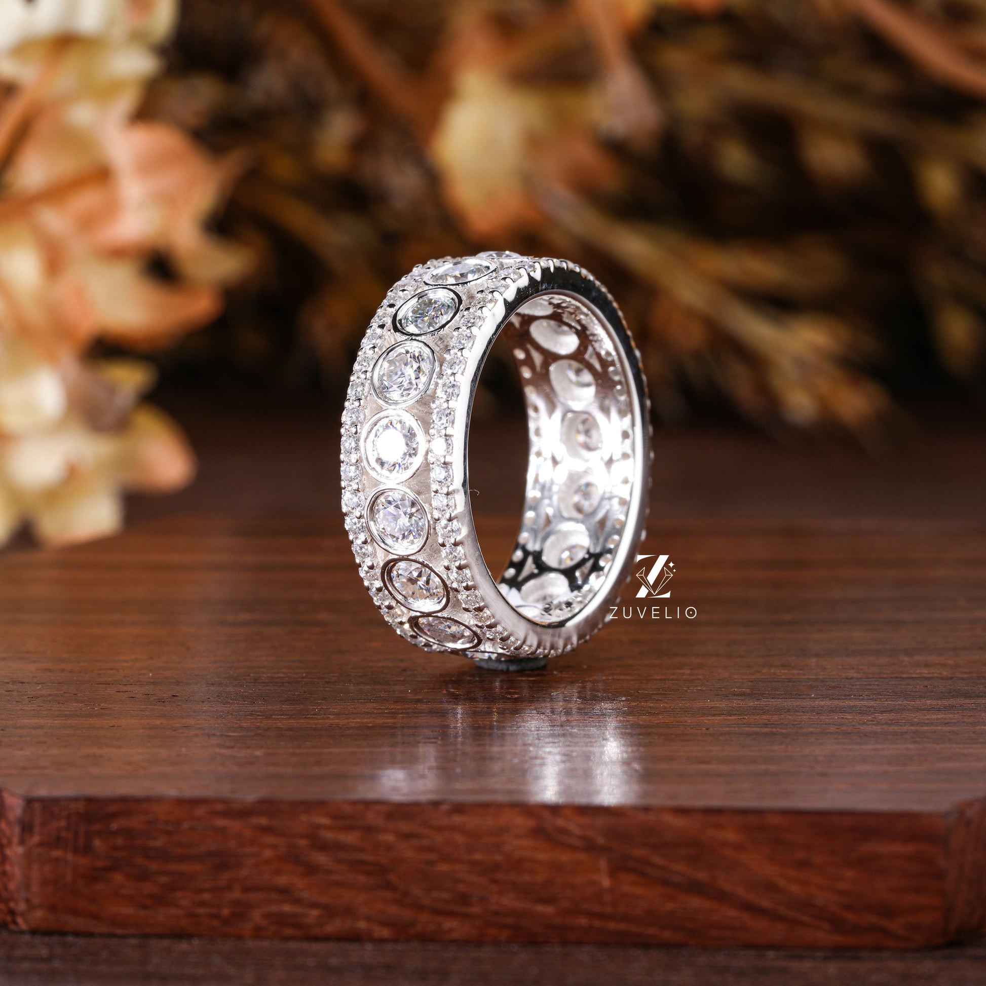 Double Halo Style Ring - Zuvelio.com