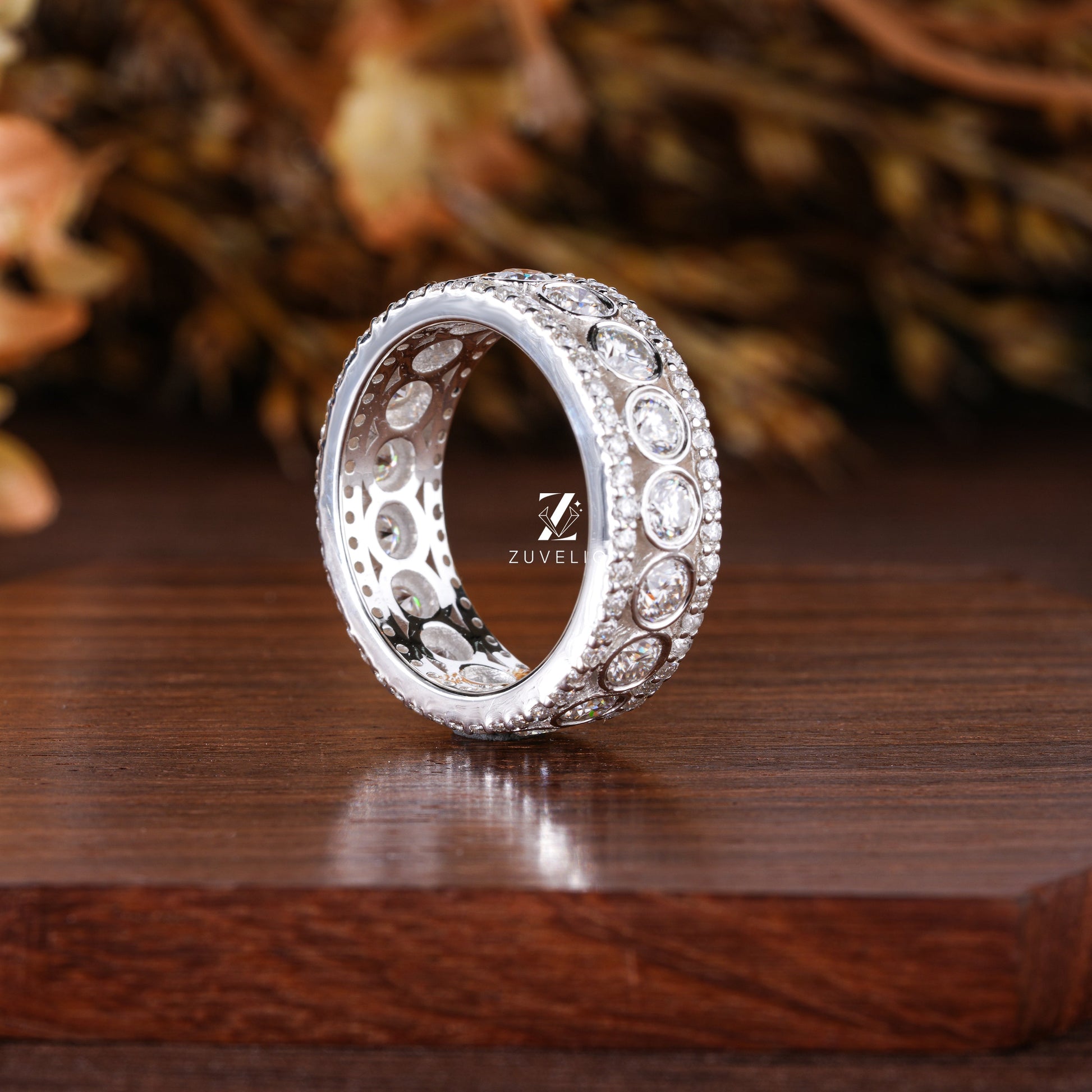 Double Halo Style Ring - Zuvelio.com
