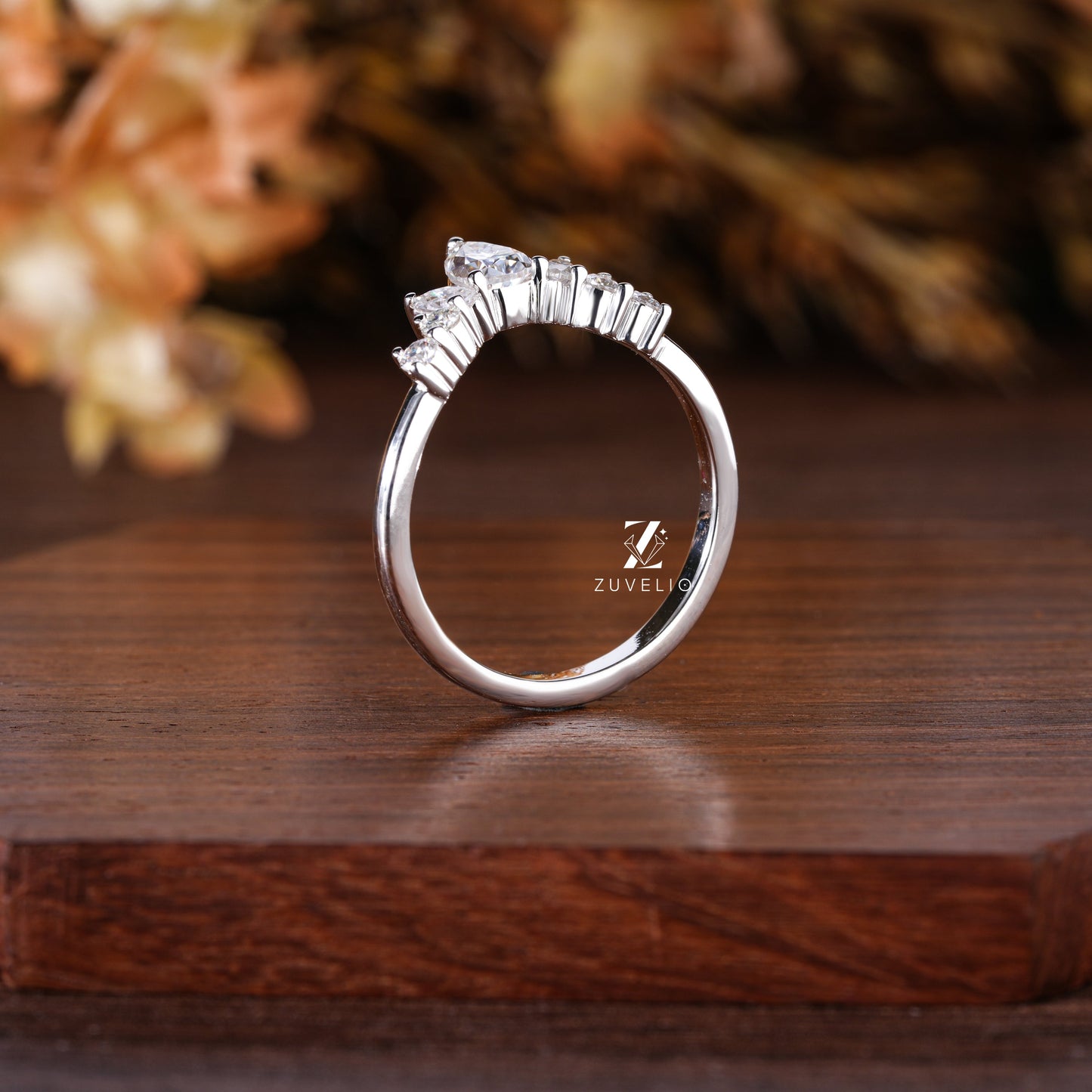 Pear Round Moissanite - Zuvelio.com