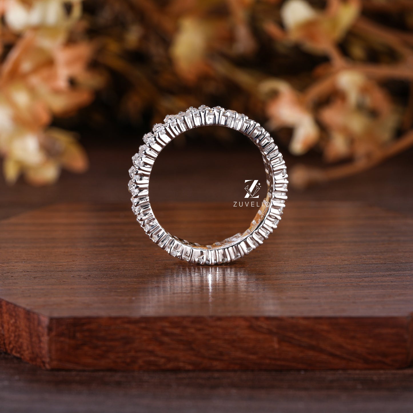 Baguette Cut Moissanite Band - Zuvelio.com