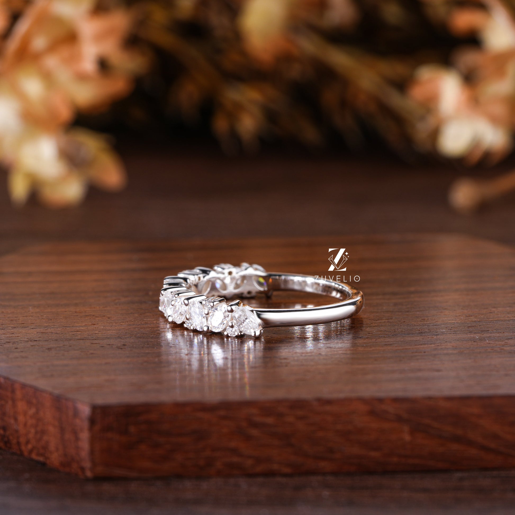 Marquise Wedding Band - Zuvelio.com