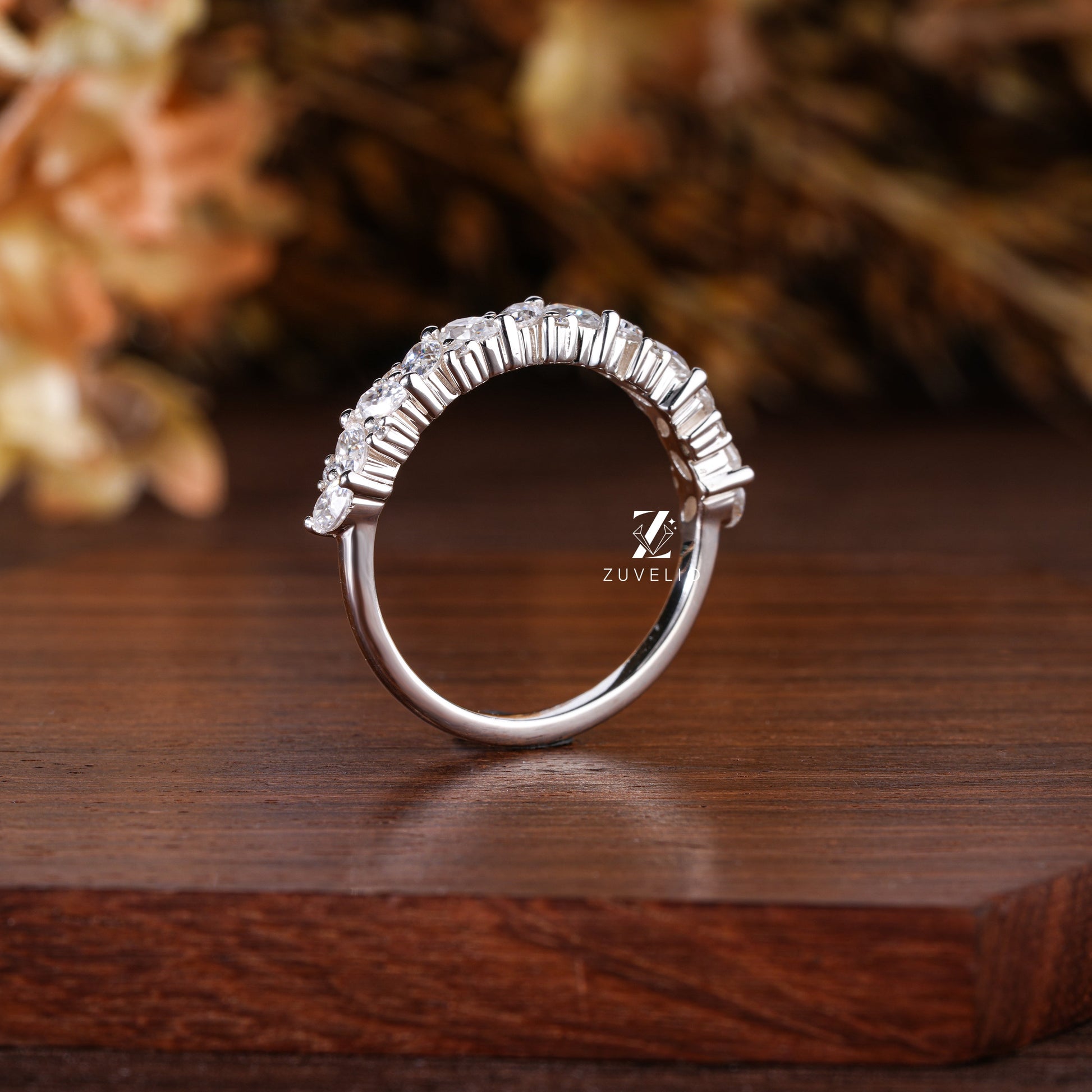 Marquise Wedding Band - Zuvelio.com