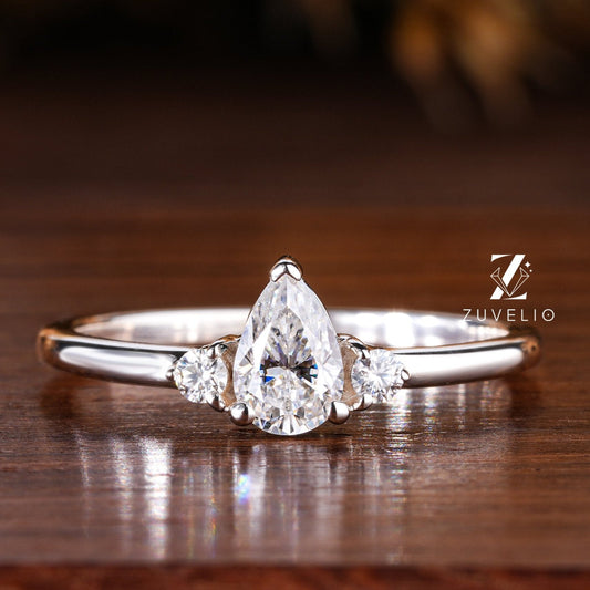 Pear Cut Wedding Ring - Zuvelio.com