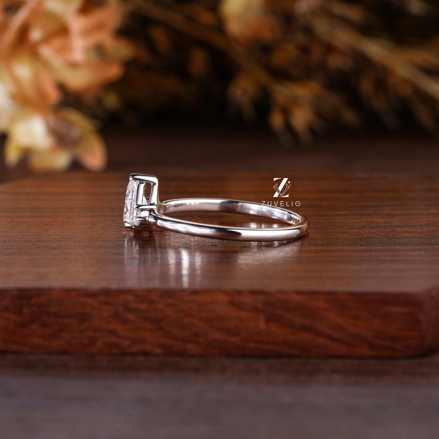 Pear Cut Wedding Ring - Zuvelio.com