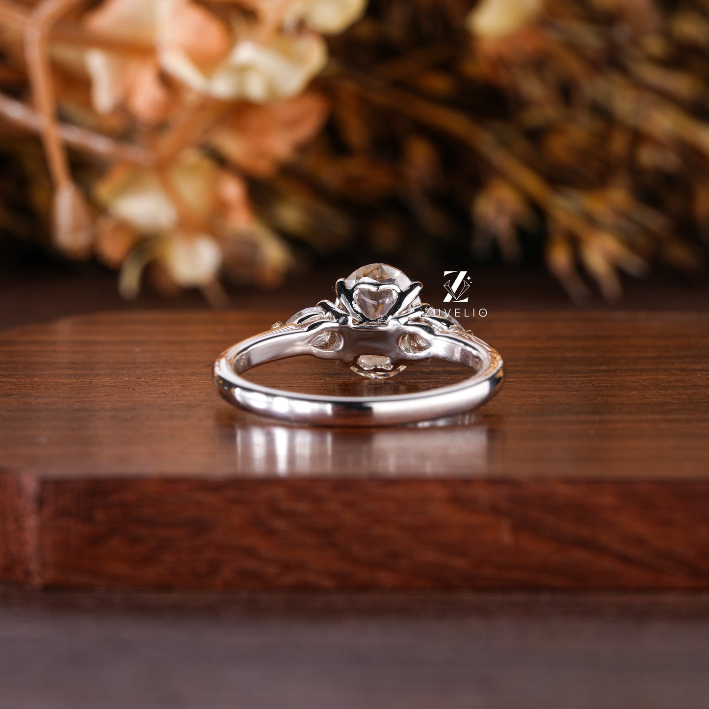 Rose Cut Moissanite Ring - Zuvelio.com
