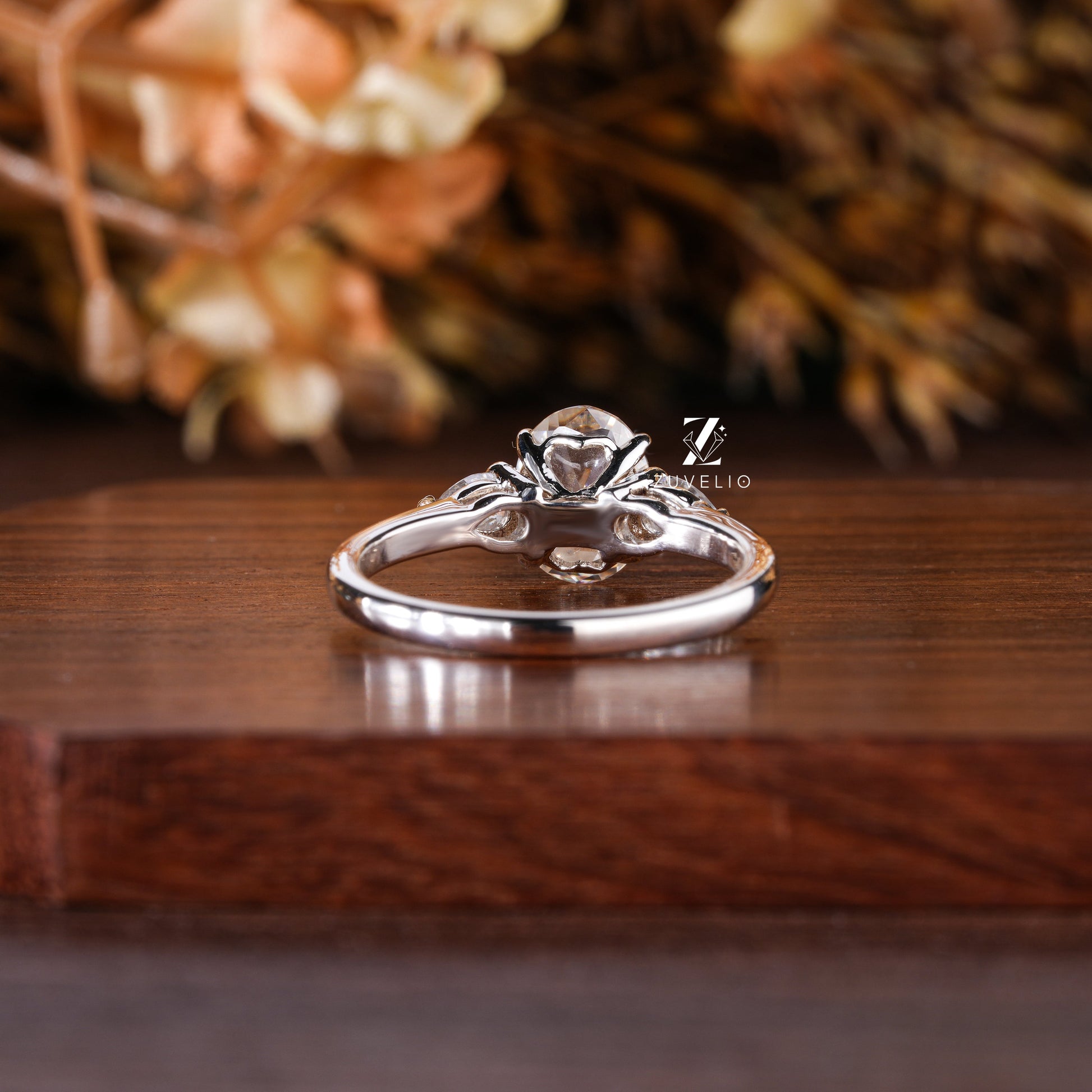 Rose Cut Moissanite Ring - Zuvelio.com