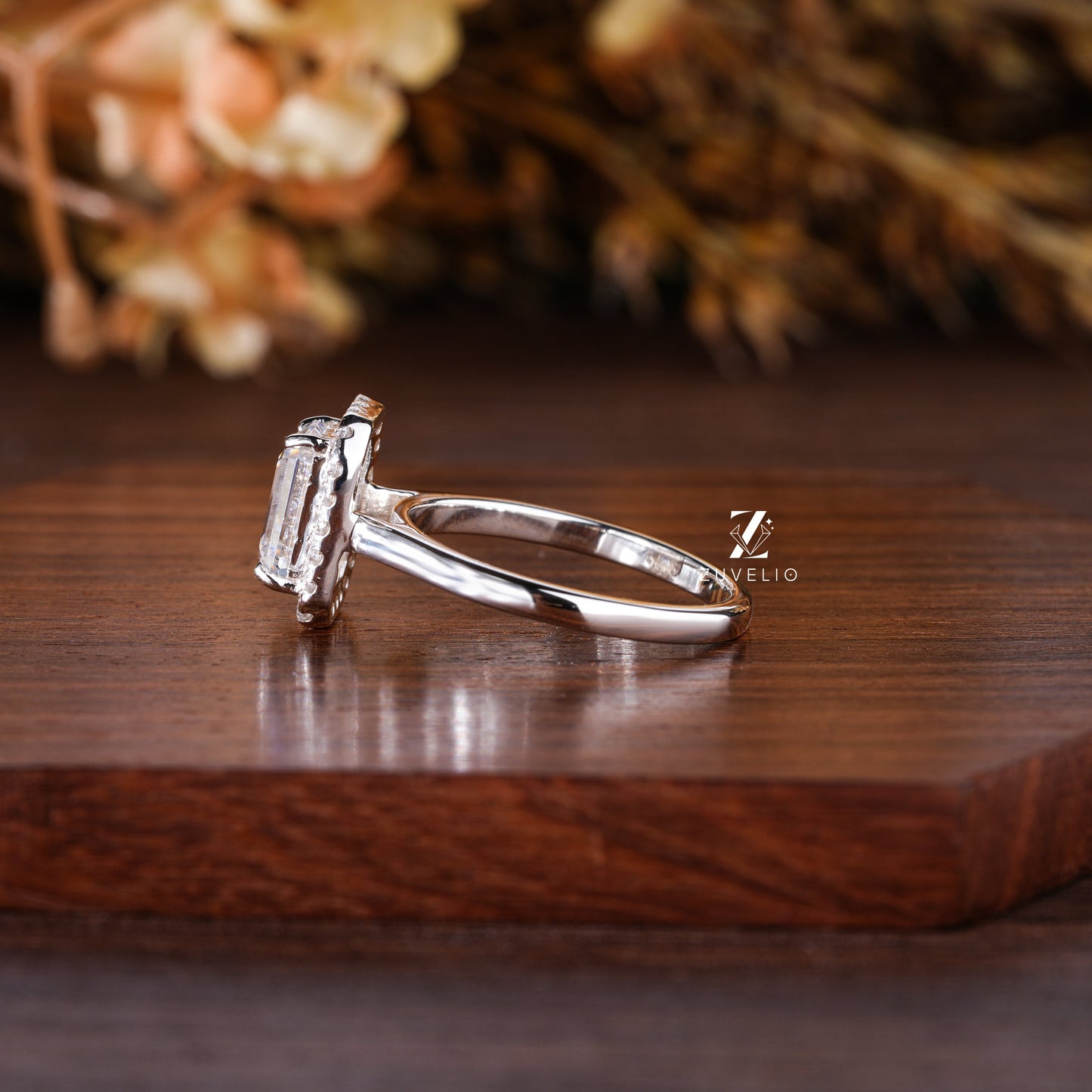 Emerald Cut Moissanite Ring - Zuvelio.com