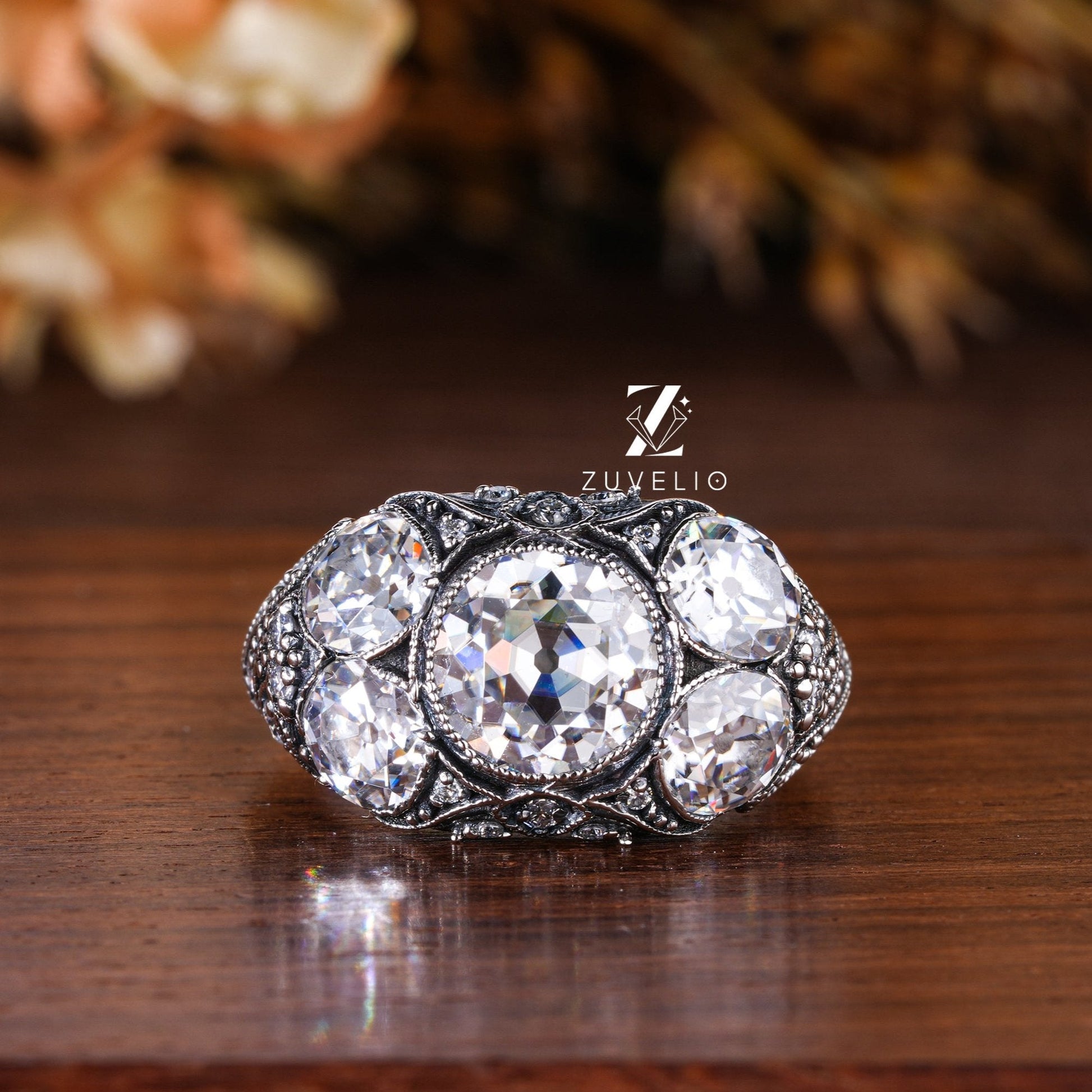 OEC Antique Moissanite Ring - Zuvelio.com