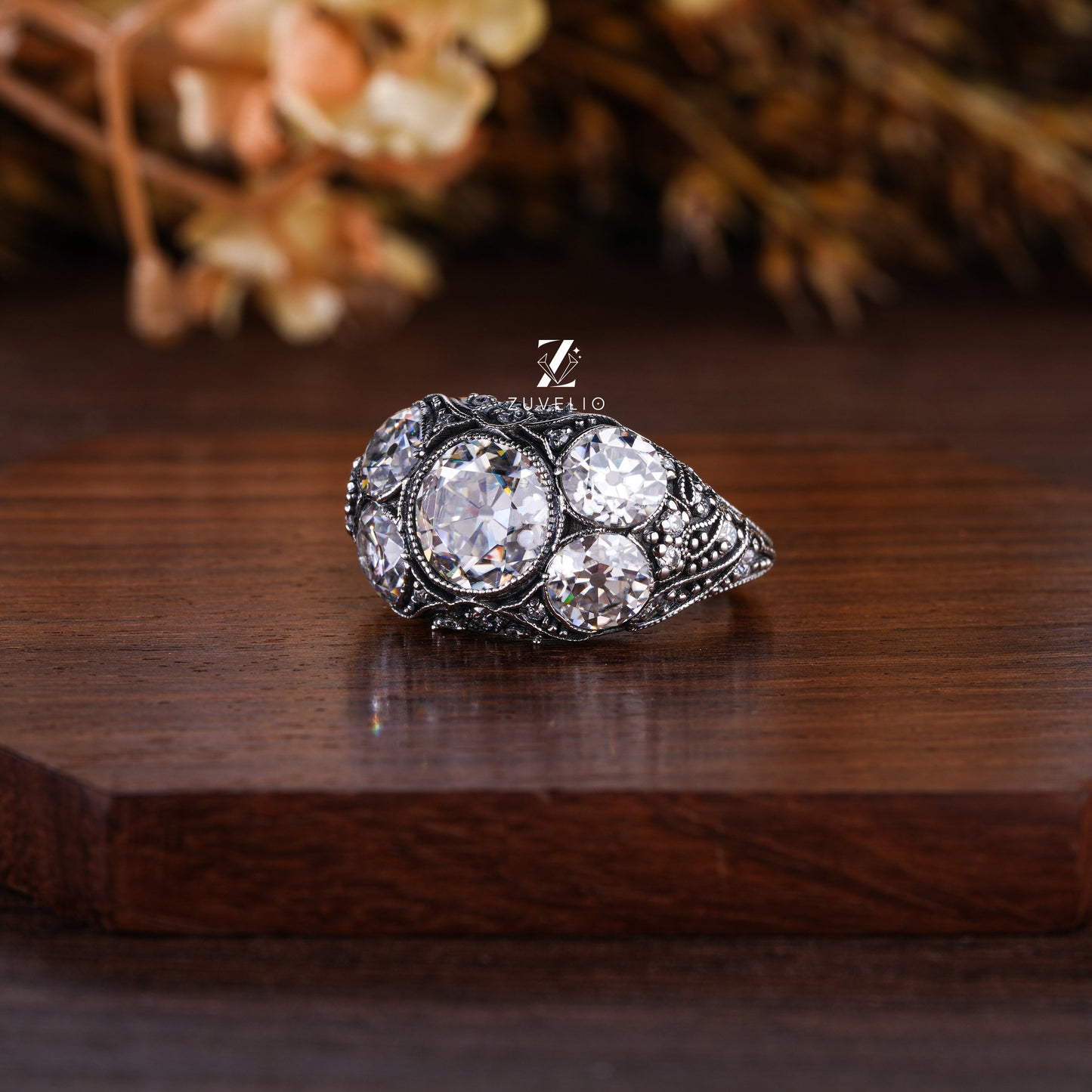 OEC Antique Moissanite Ring - Zuvelio.com