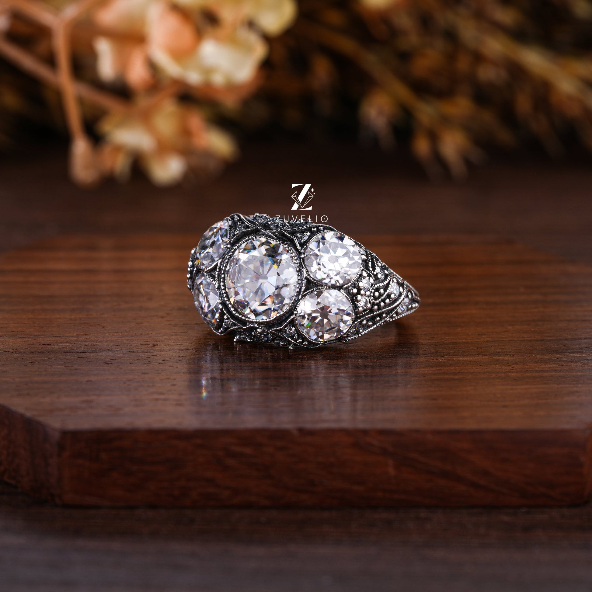 OEC Antique Moissanite Ring - Zuvelio.com