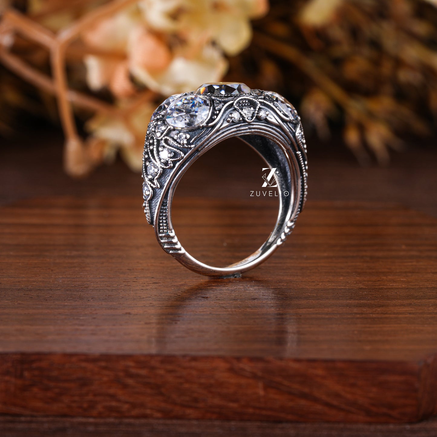 OEC Antique Moissanite Ring - Zuvelio.com