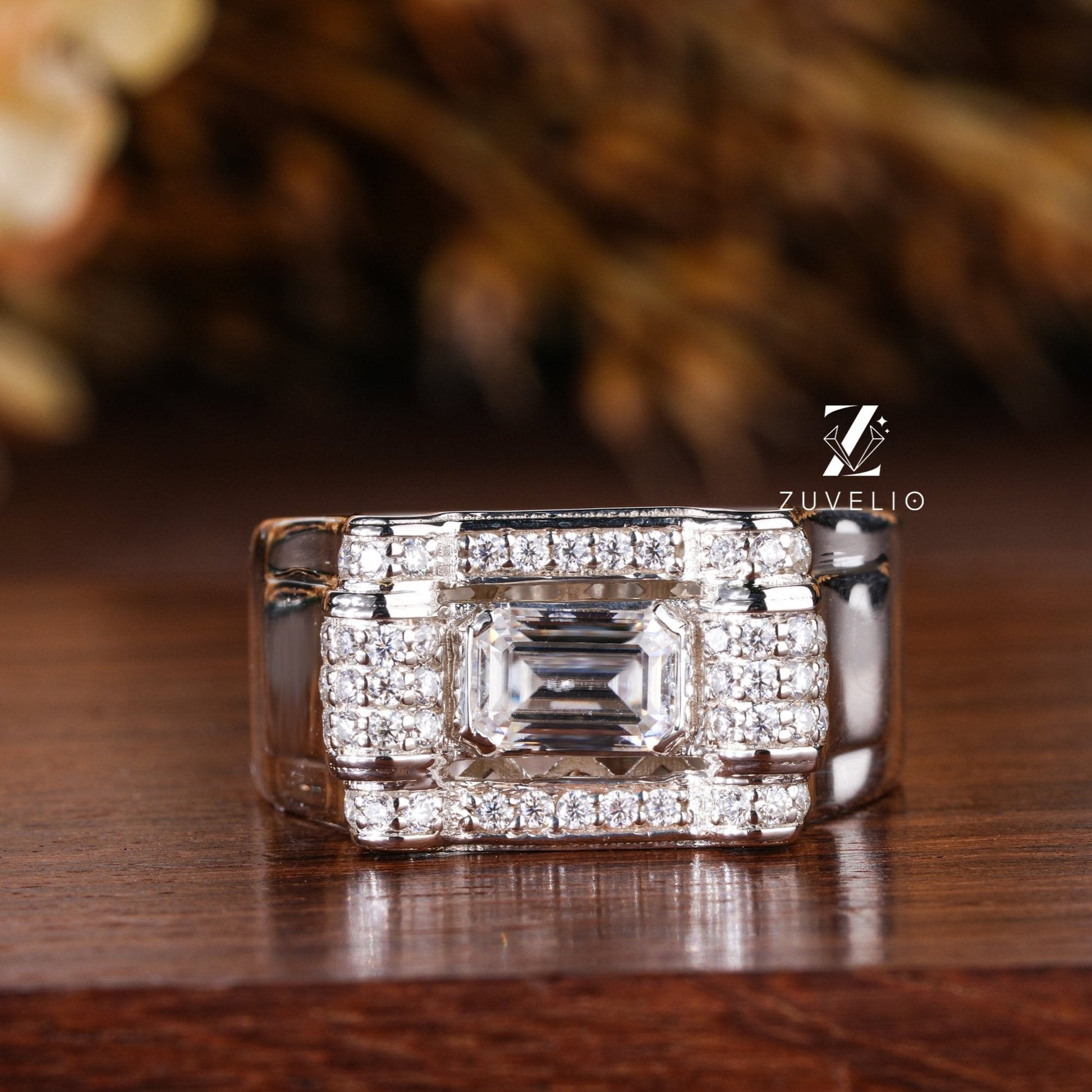 Mens Moissanite Ring - Zuvelio.com