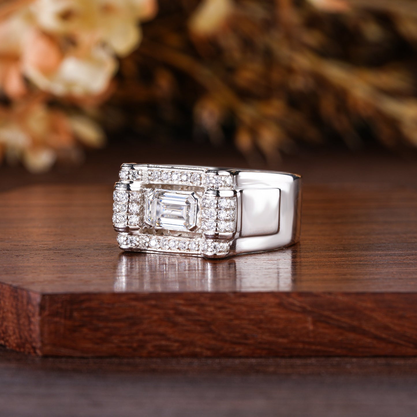Mens Moissanite Ring - Zuvelio.com