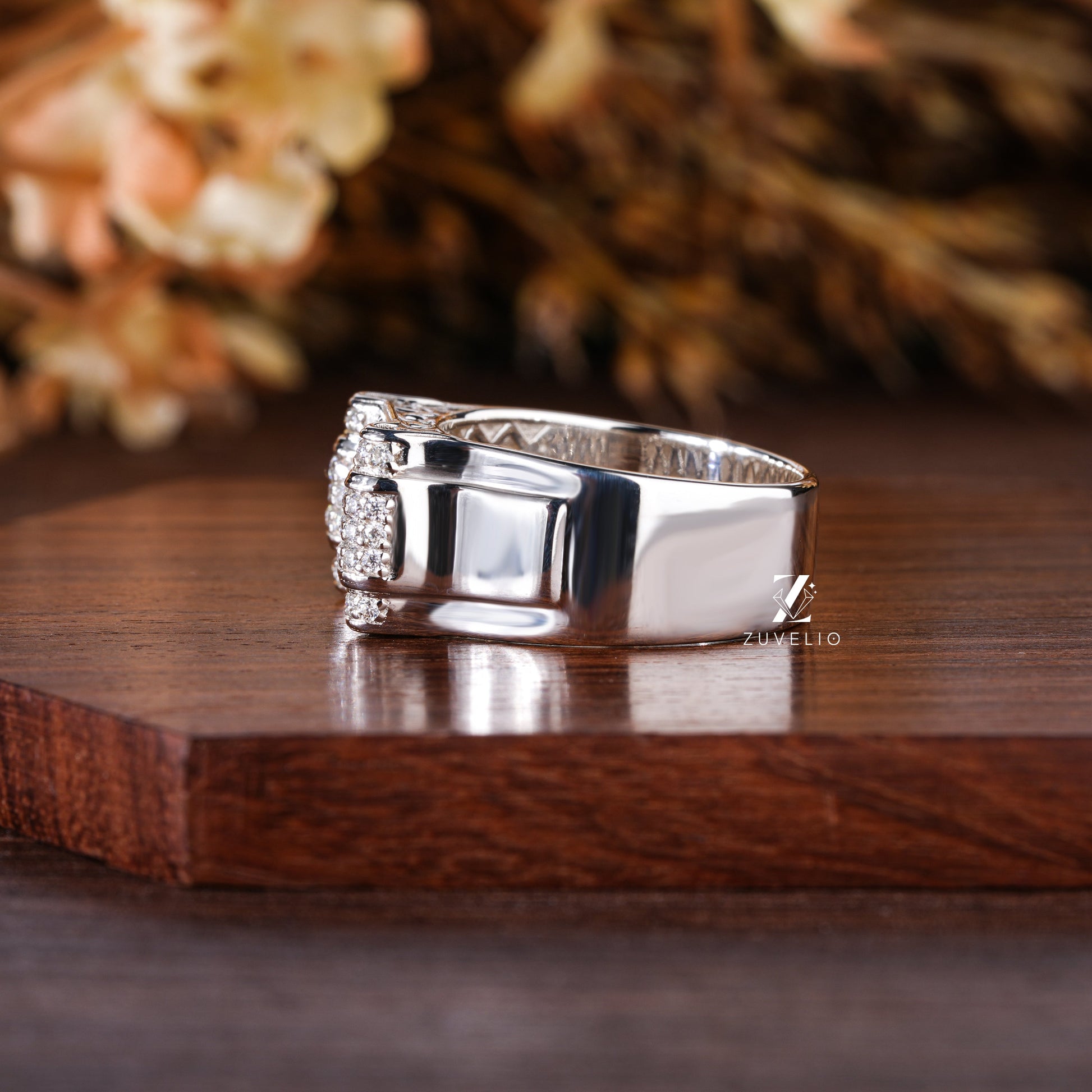 Mens Moissanite Ring - Zuvelio.com