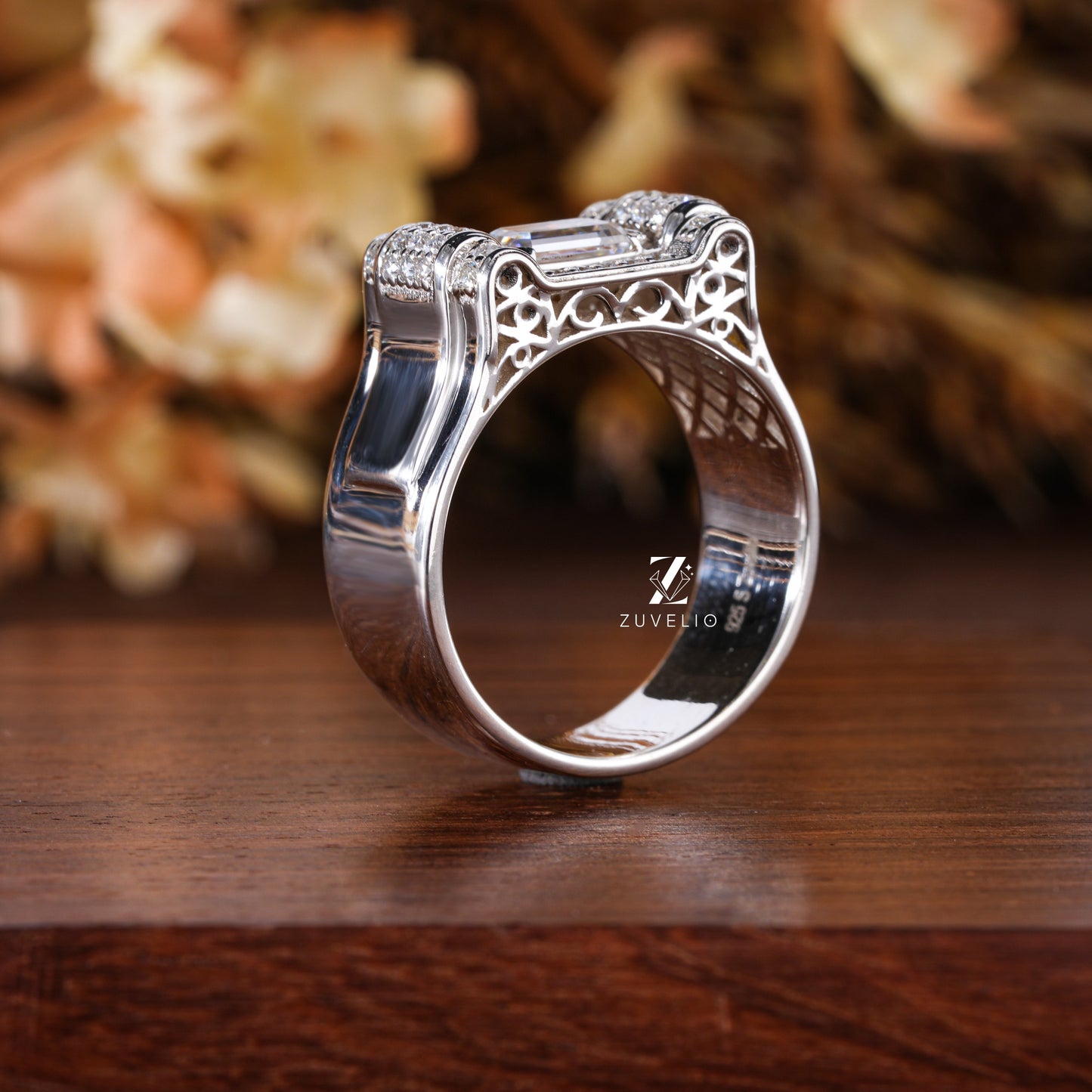 Mens Moissanite Ring - Zuvelio.com