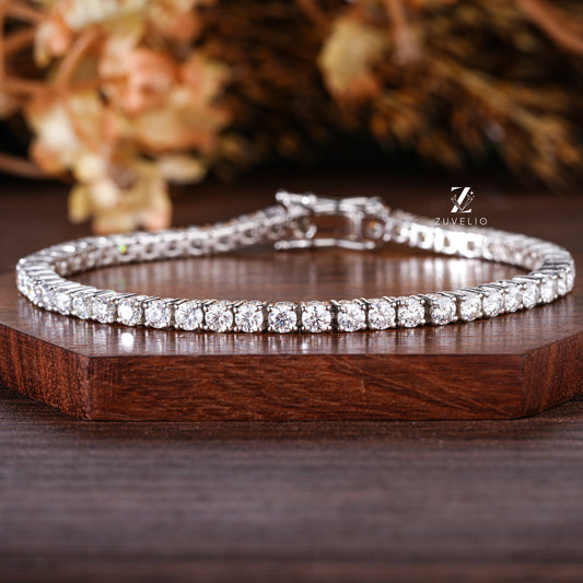 Round Tennis Bracelet - Zuvelio.com