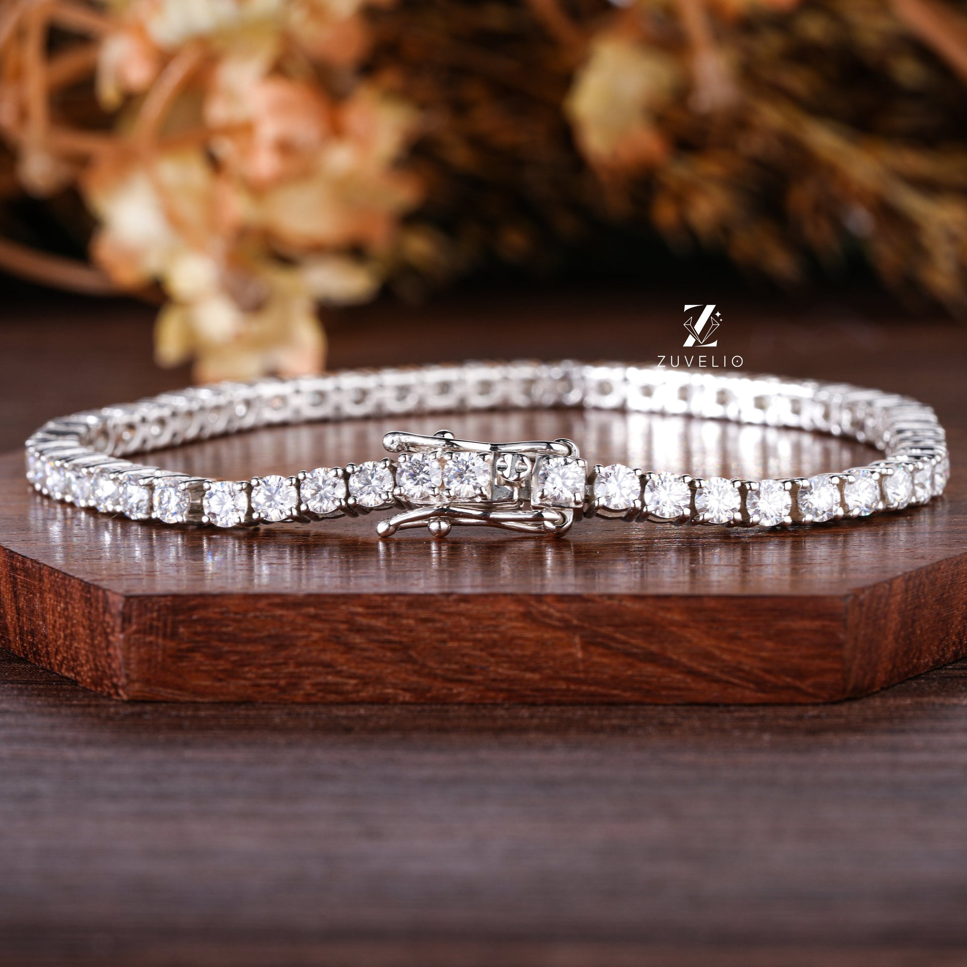 Round Tennis Bracelet - Zuvelio.com