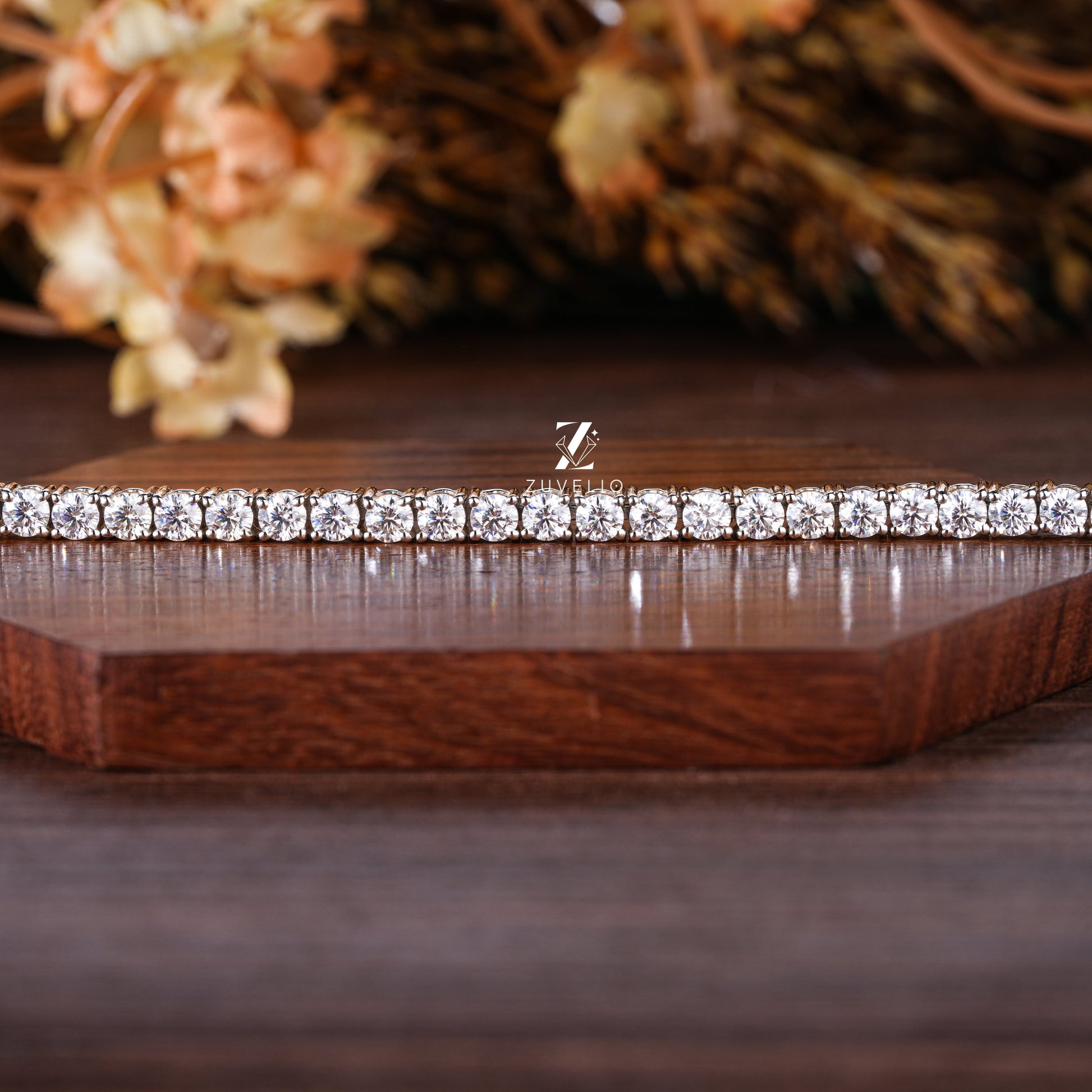 Round Tennis Bracelet - Zuvelio.com