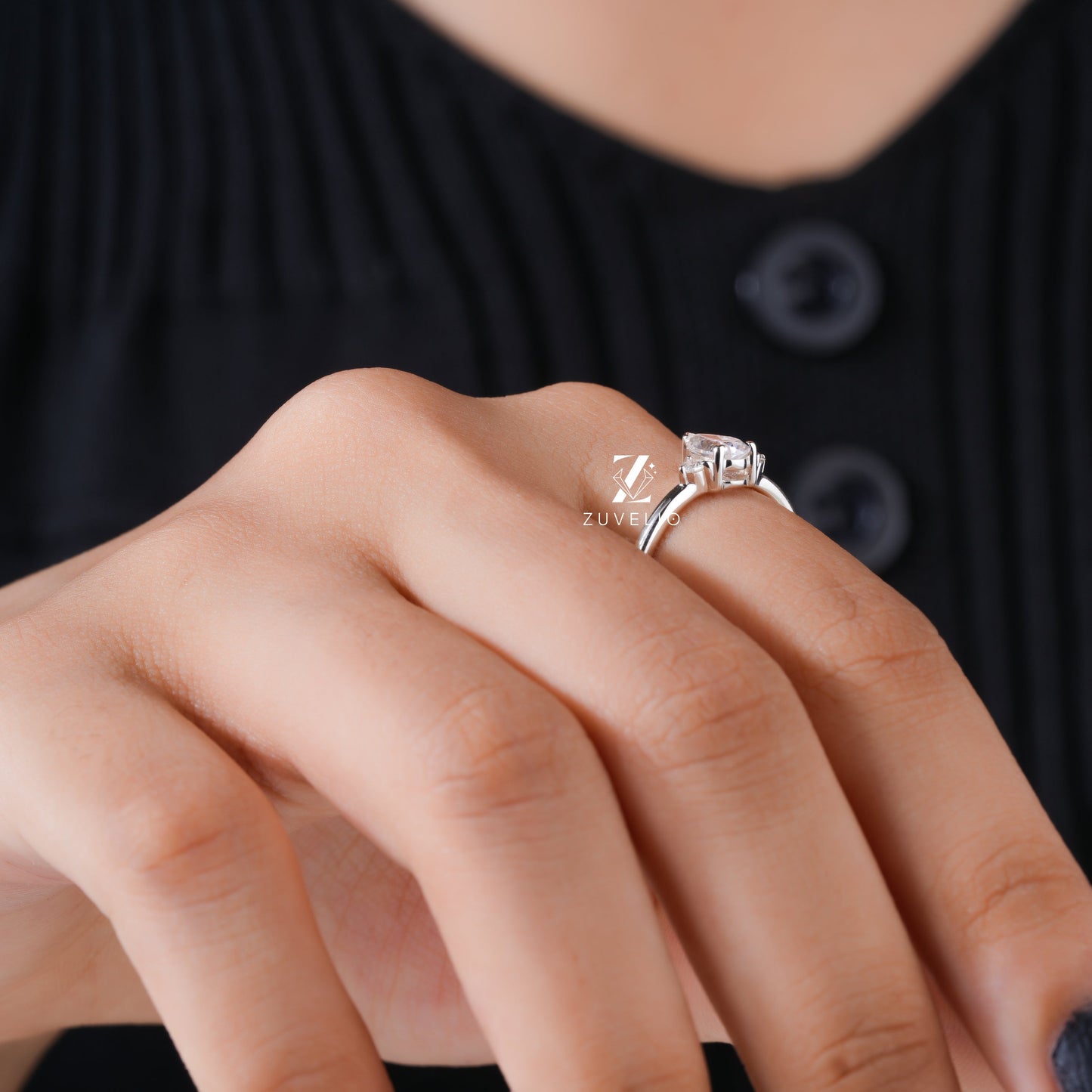Pear Cut Wedding Ring - Zuvelio.com