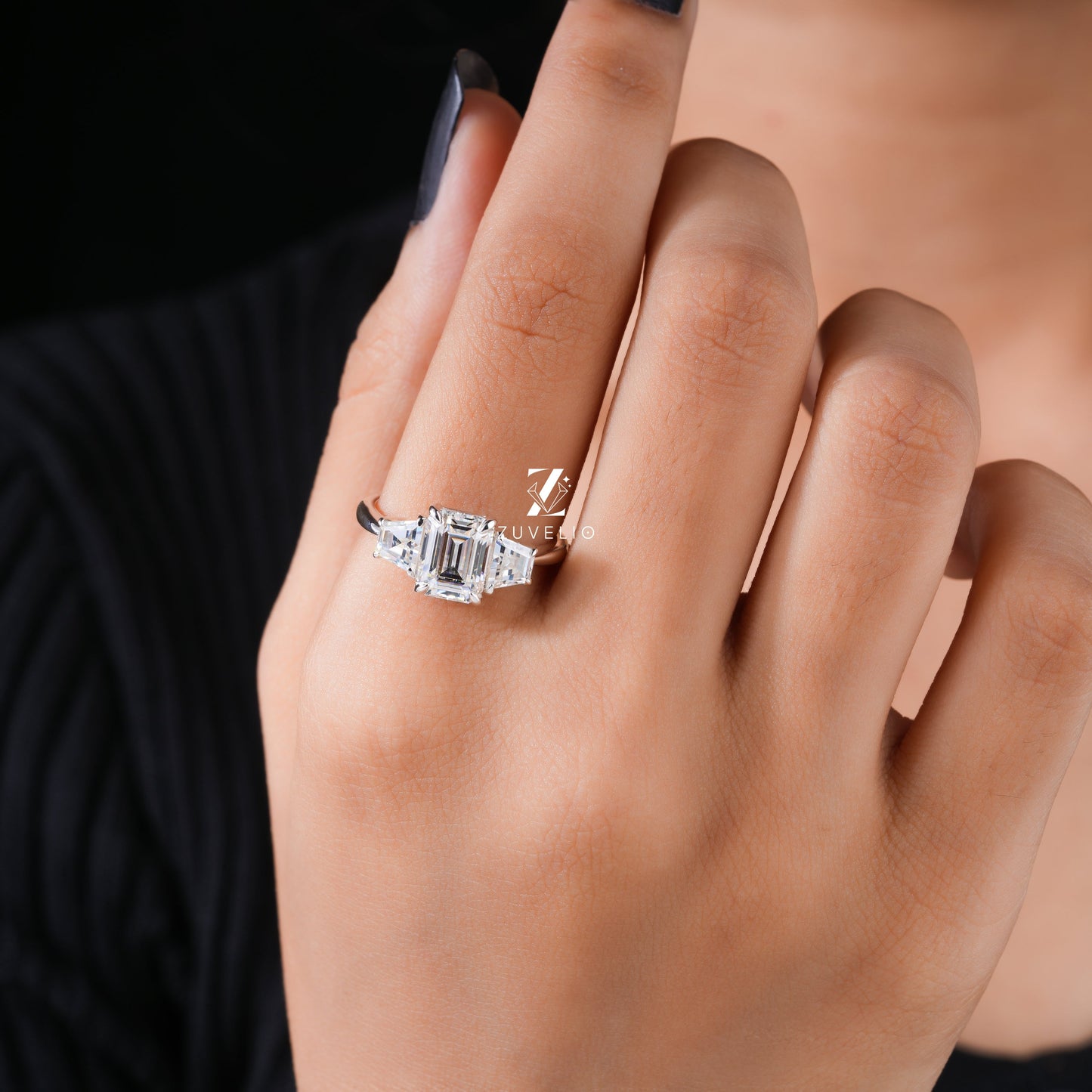 Trilogy Emerald Ring - Zuvelio.com