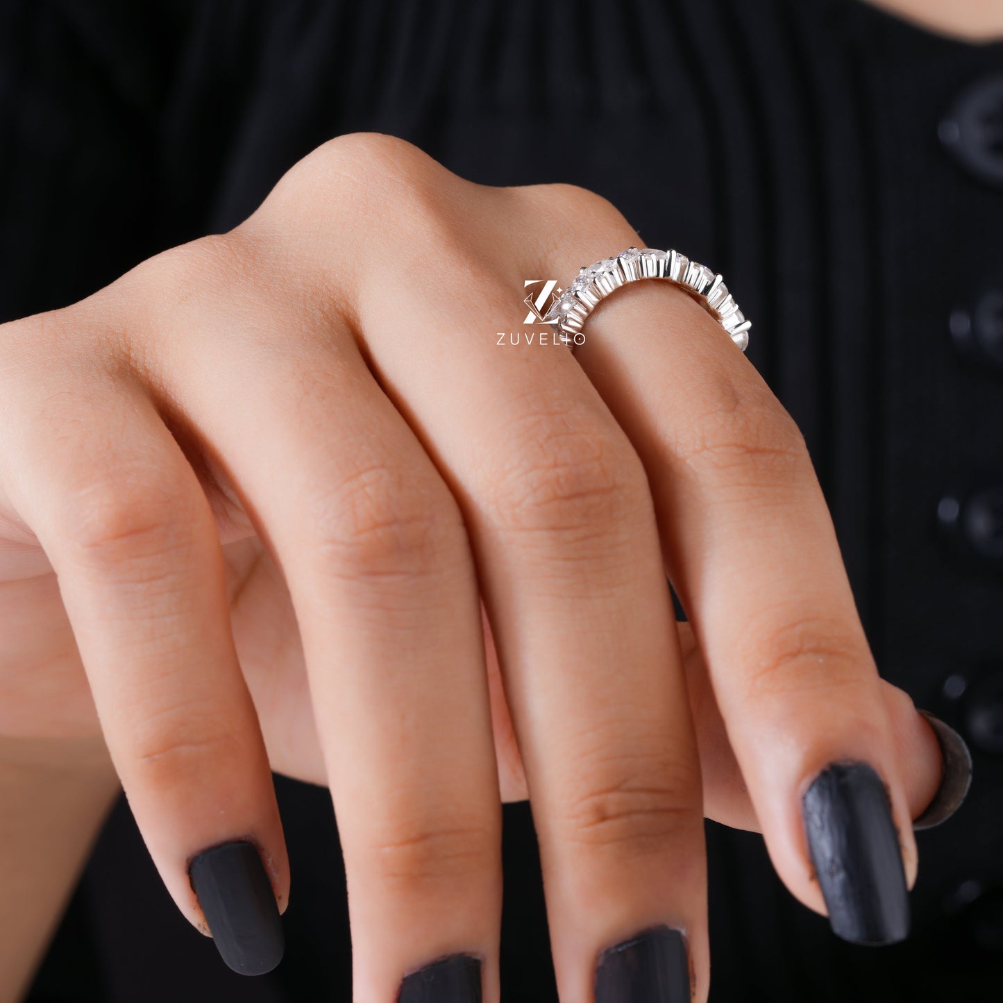 Marquise Wedding Band - Zuvelio.com