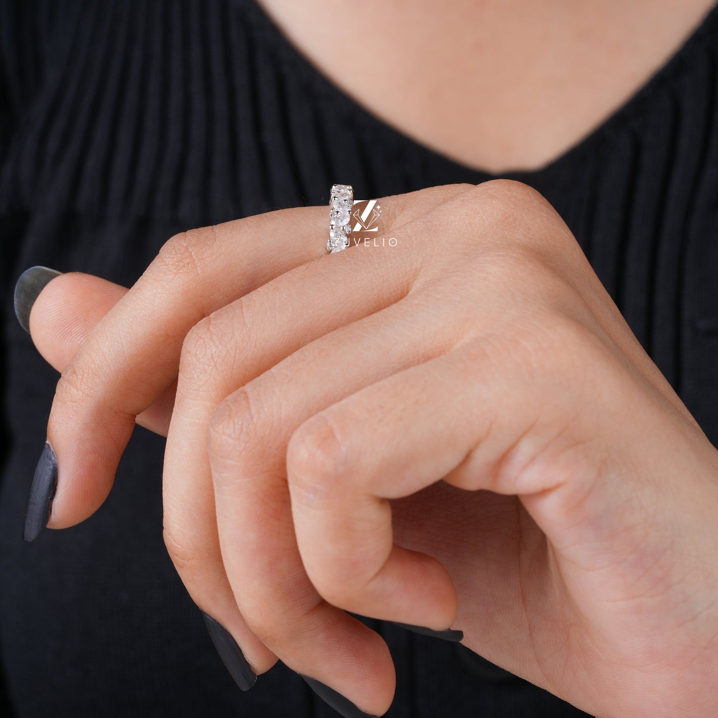 Marquise Wedding Band - Zuvelio.com