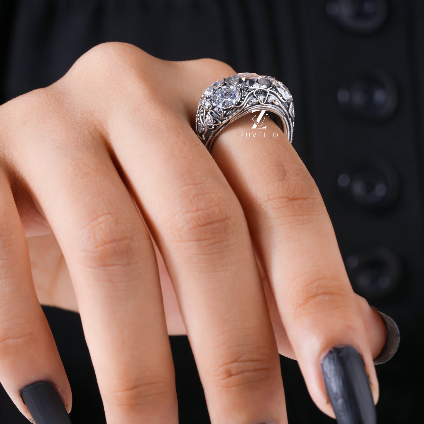 OEC Antique Moissanite Ring - Zuvelio.com