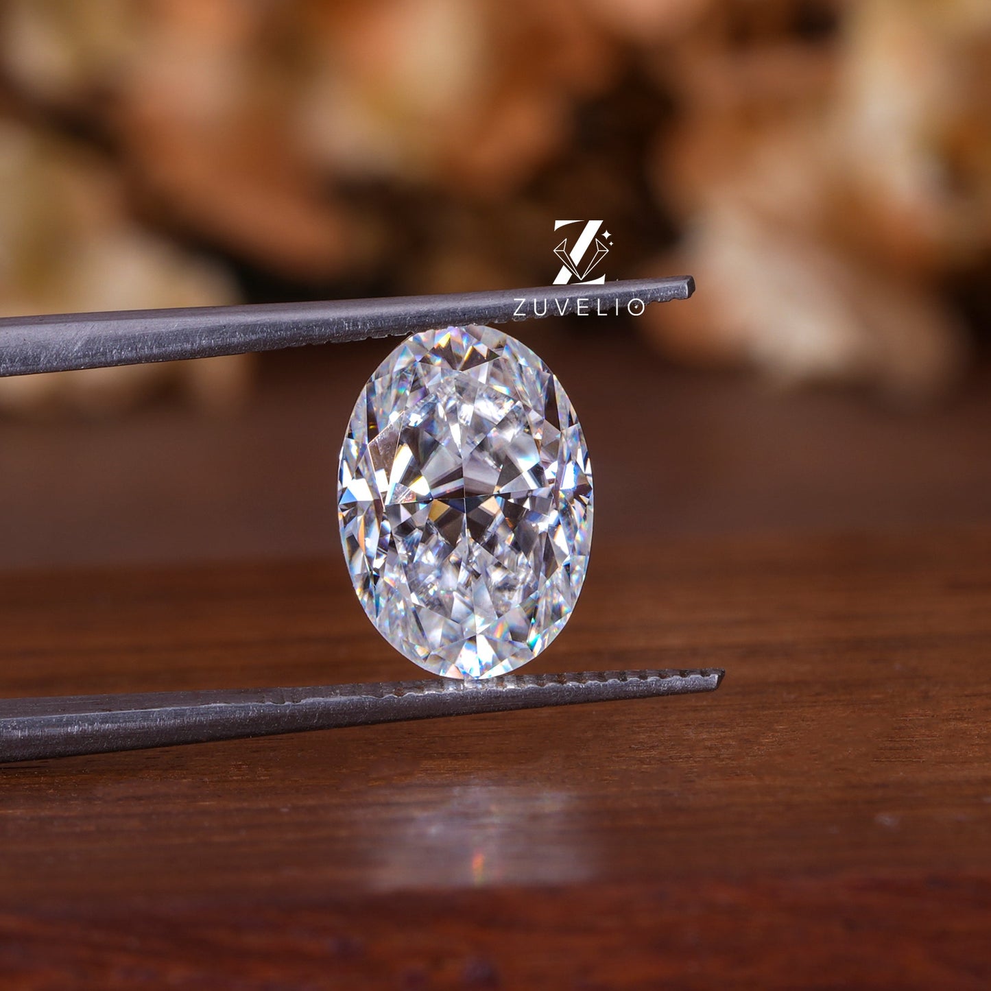 3.25 Ct Moissanite Oval Radiance