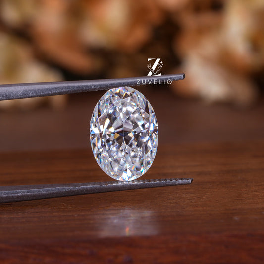 3.25 Ct Moissanite Oval Radiance