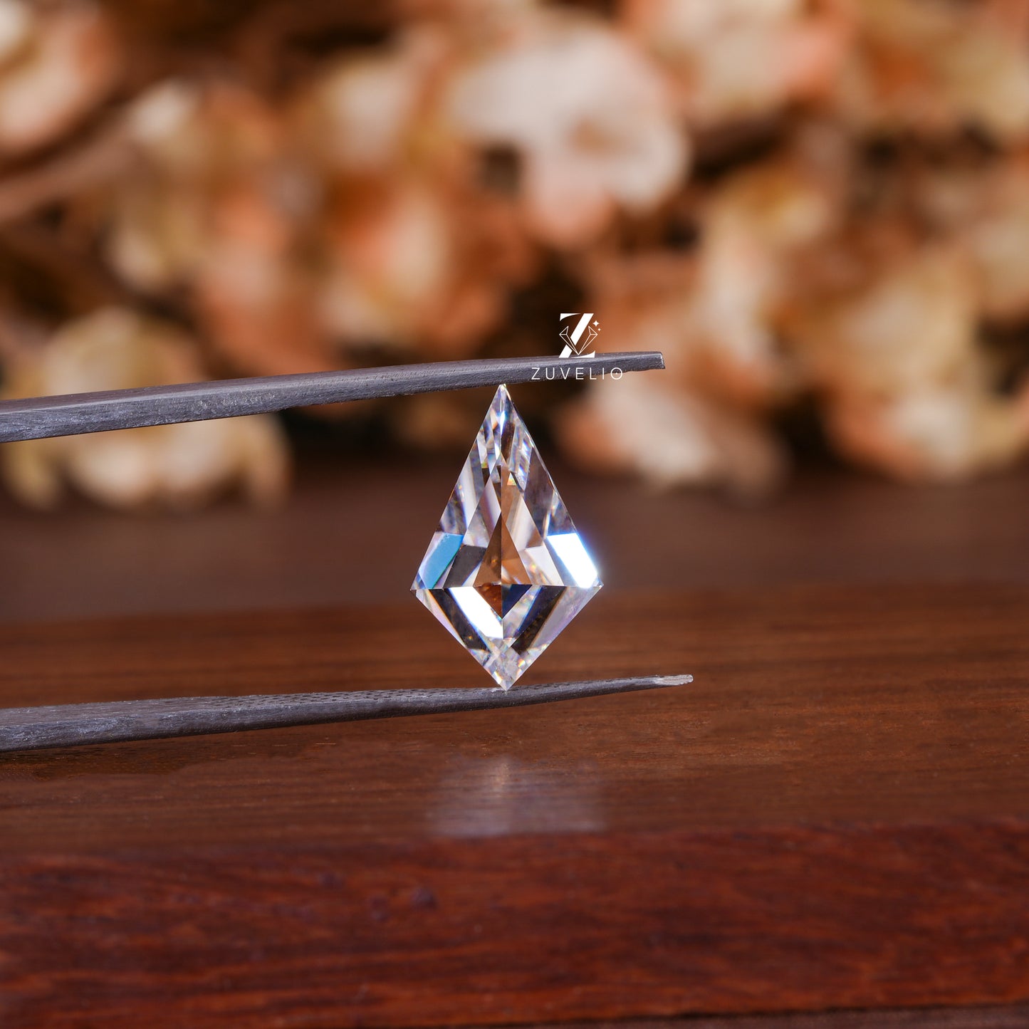 2.6 Ct Kite  Cut Moissanite