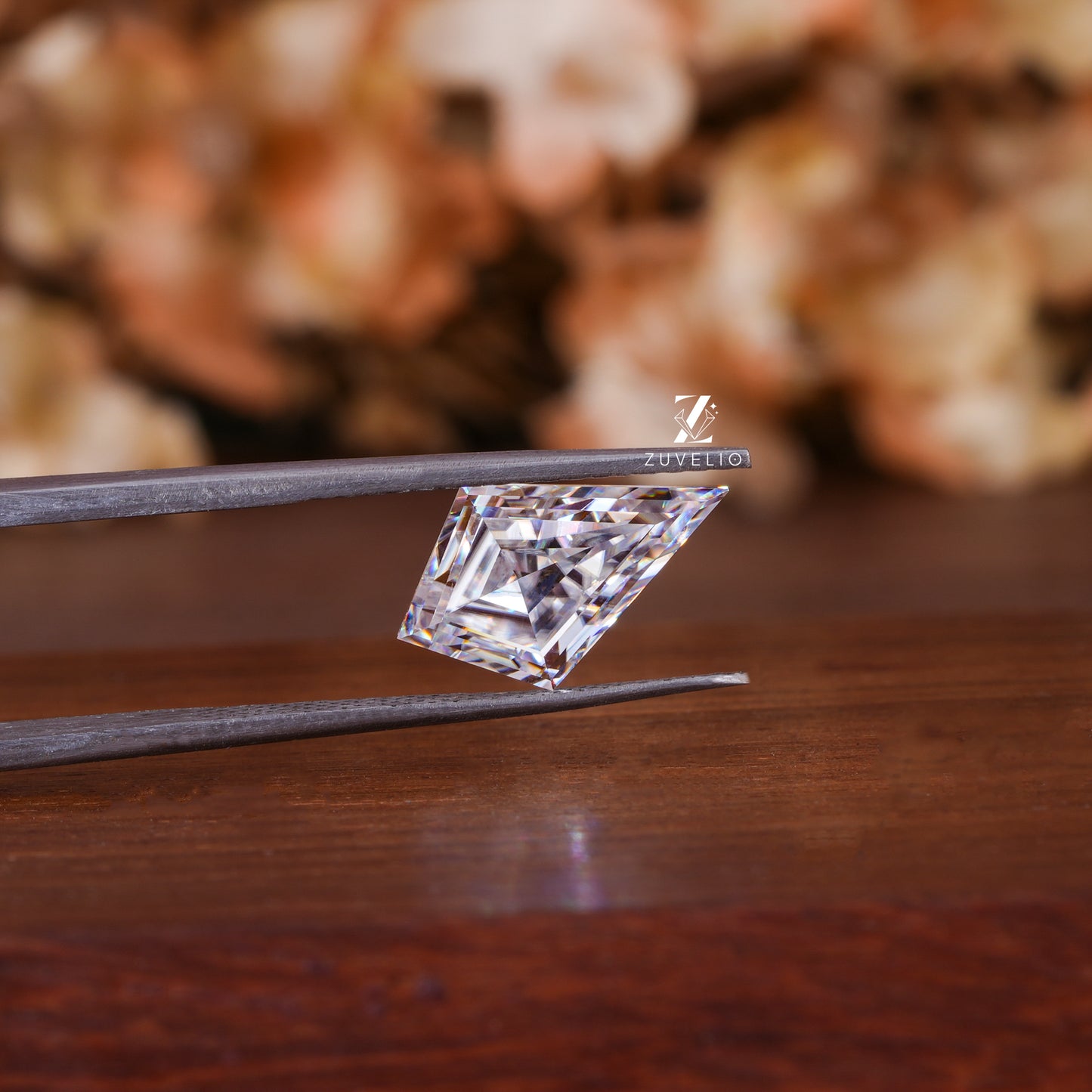 2.6 Ct Kite  Cut Moissanite